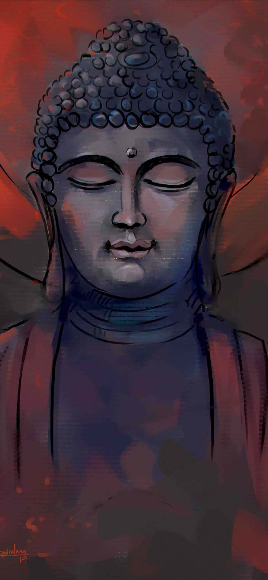 890x1920 Download Closed Eyes Meditation iPhone Wallpaper, Phone