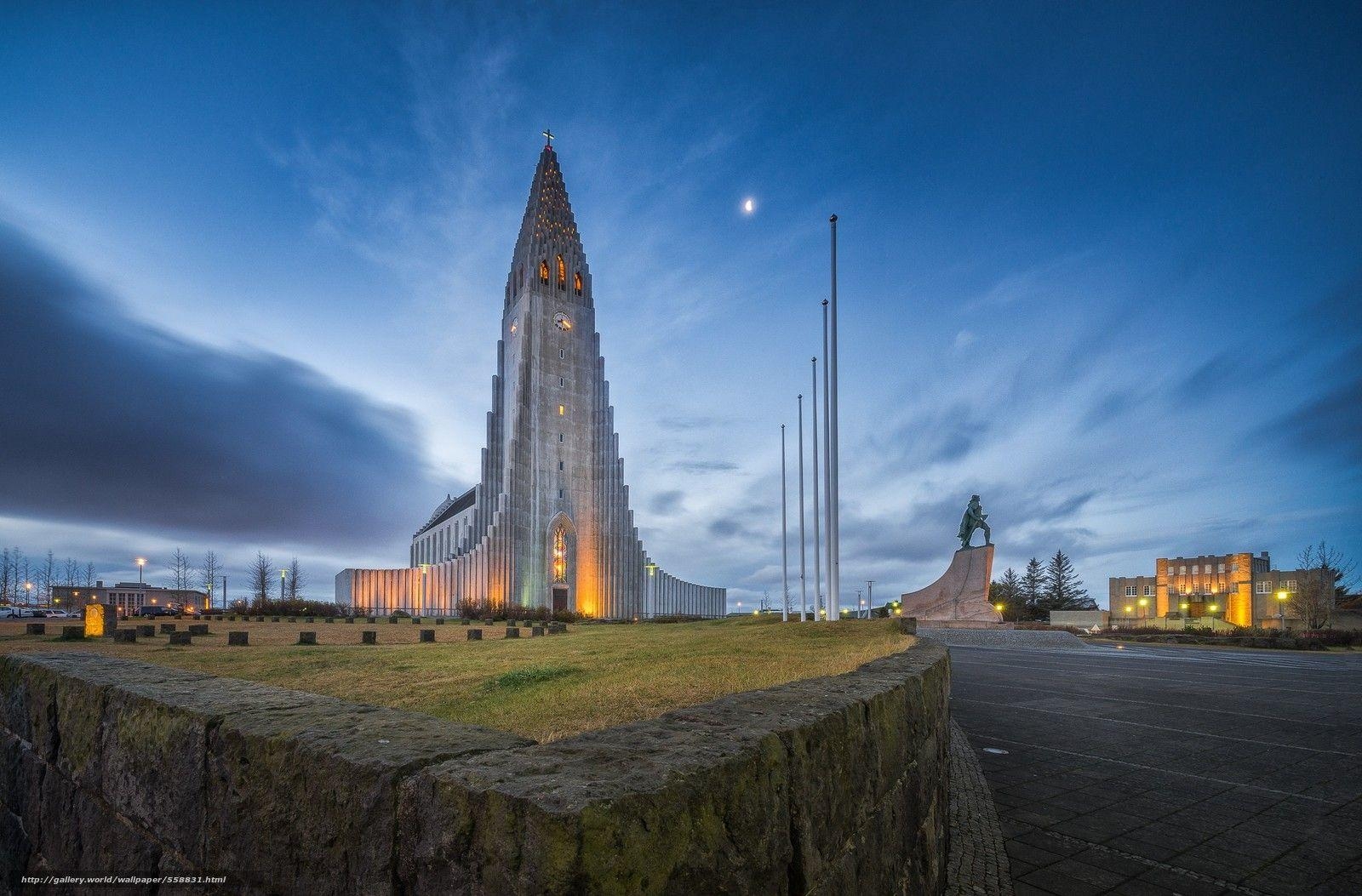 1600x1060 Download wallpaper Hallgrimskirkja Church, Reykjavik, iceland, Desktop