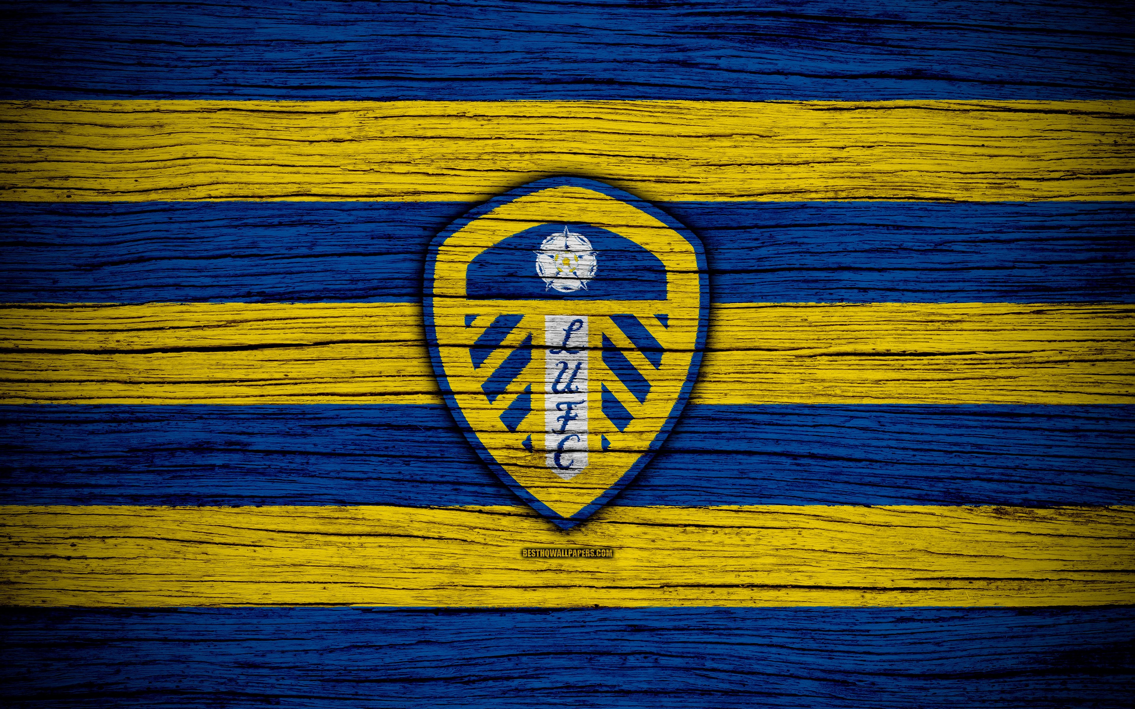 3840x2400 Download wallpaper Leeds United FC, 4k, EFL Championship, soccer, Desktop