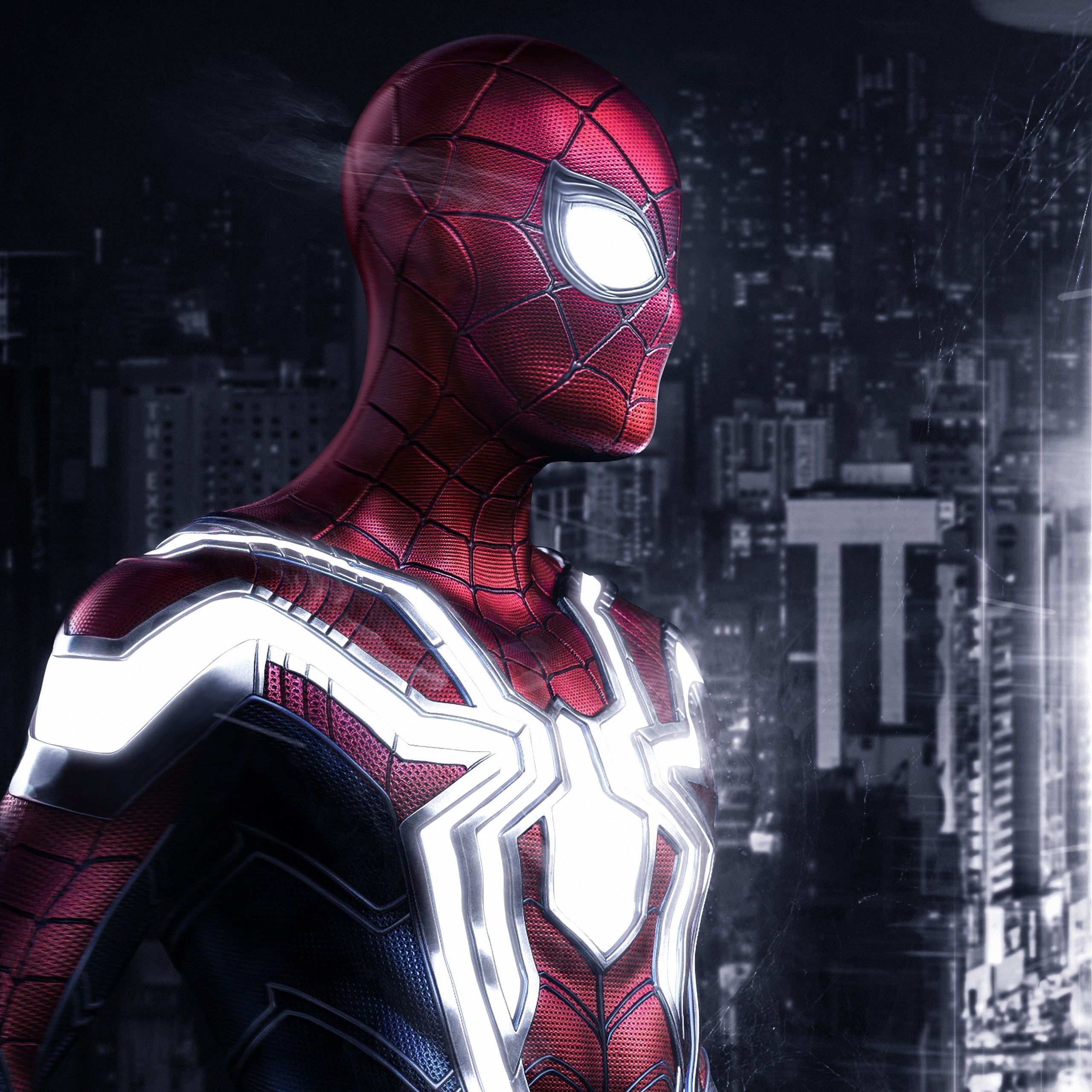 2560x2560 Iron Spider Artwork 4K Wallpaper, Phone