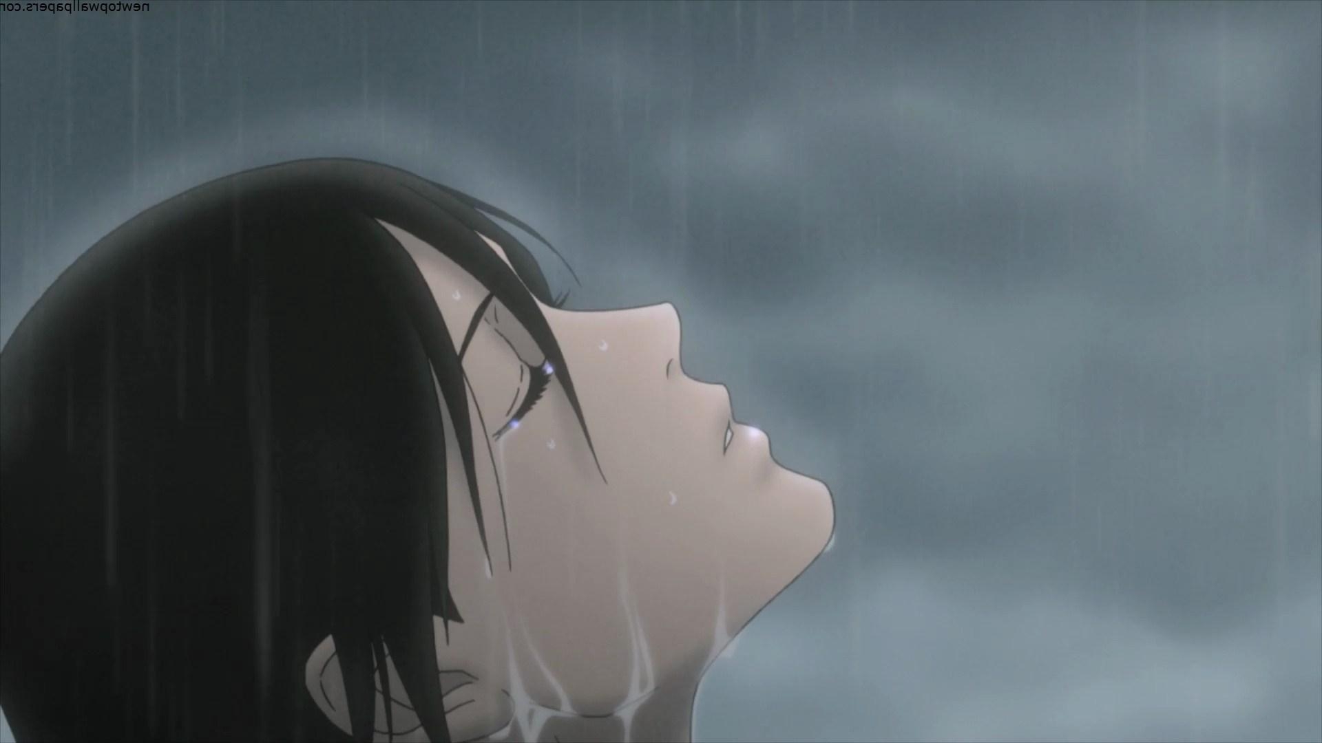 1920x1080 Drawn Rain Alone Boy 5 Download Source Anime Boy Hd, HD, Desktop