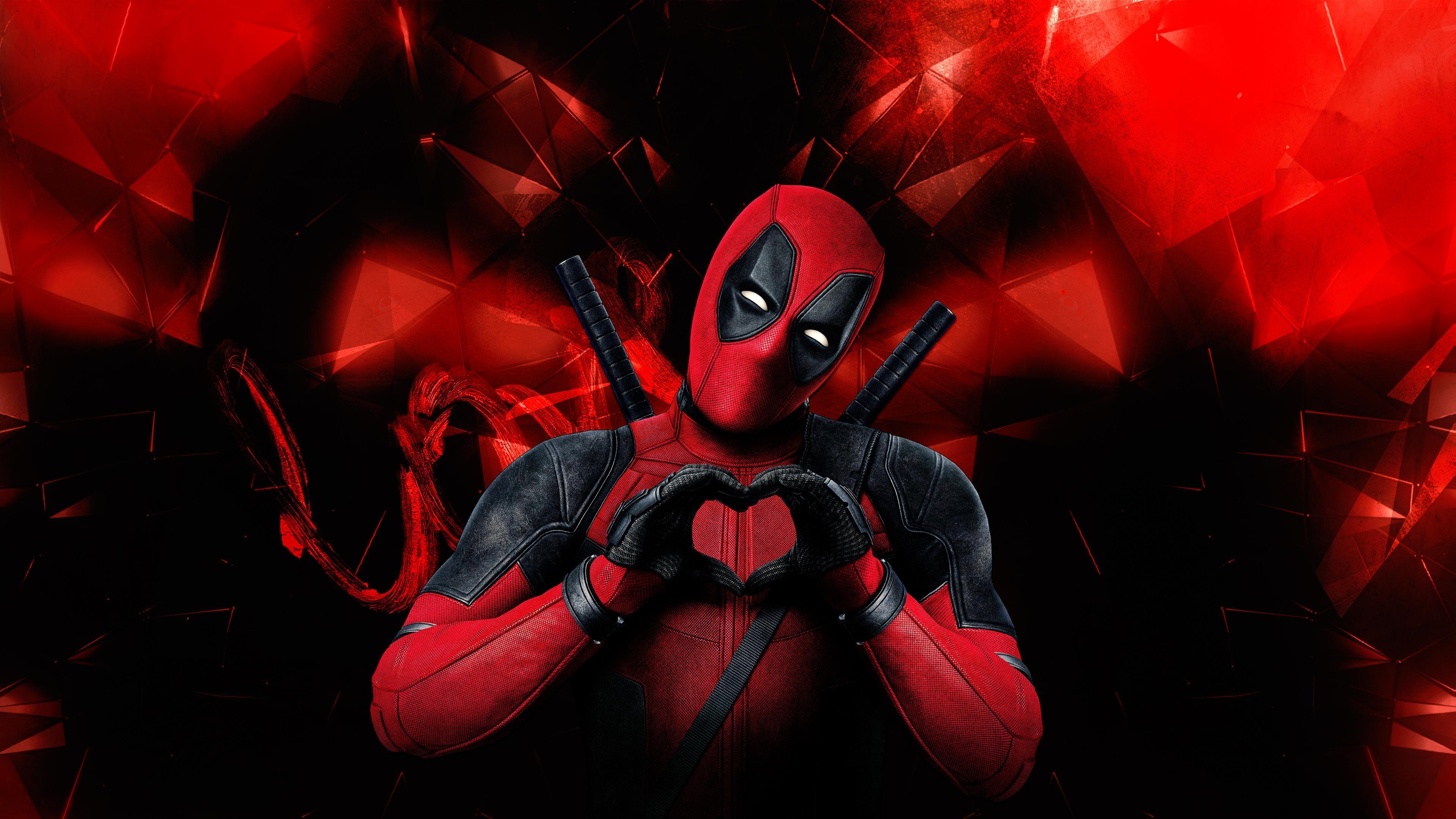 3840x2160 Love Deadpool Chromebook Wallpaper, Desktop