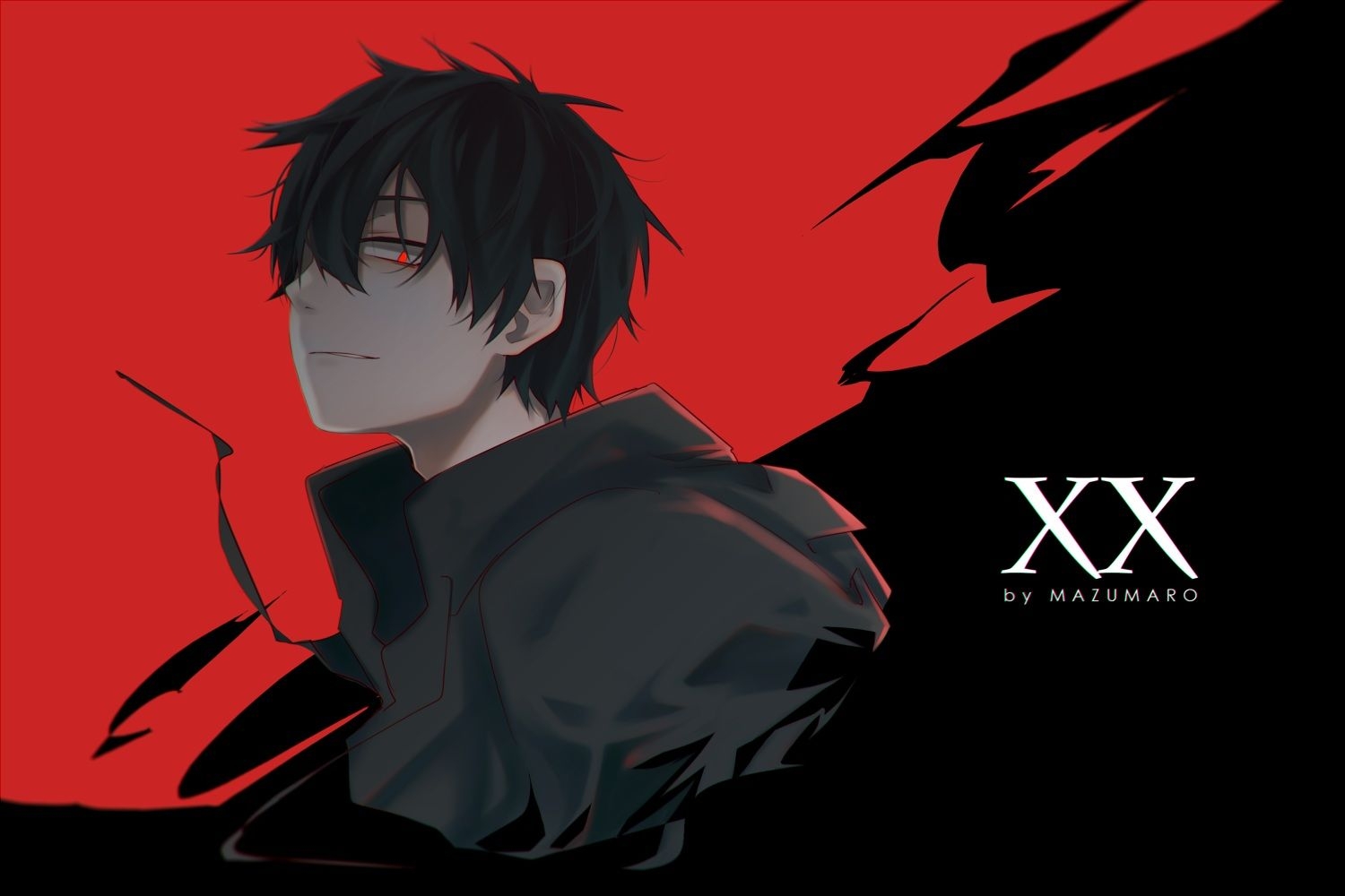 1500x1000 all male black black hair kagerou project kisaragi shintaro male, Desktop
