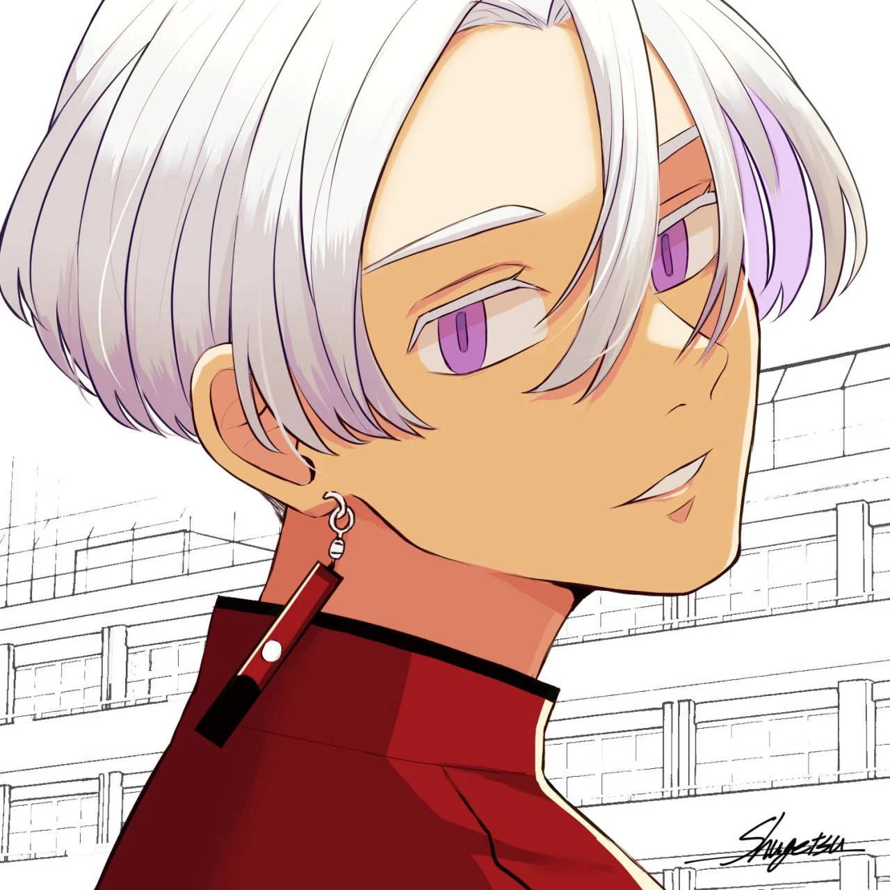 1280x1280 Download Izana Kurokawa Drawing Wallpaper, Phone