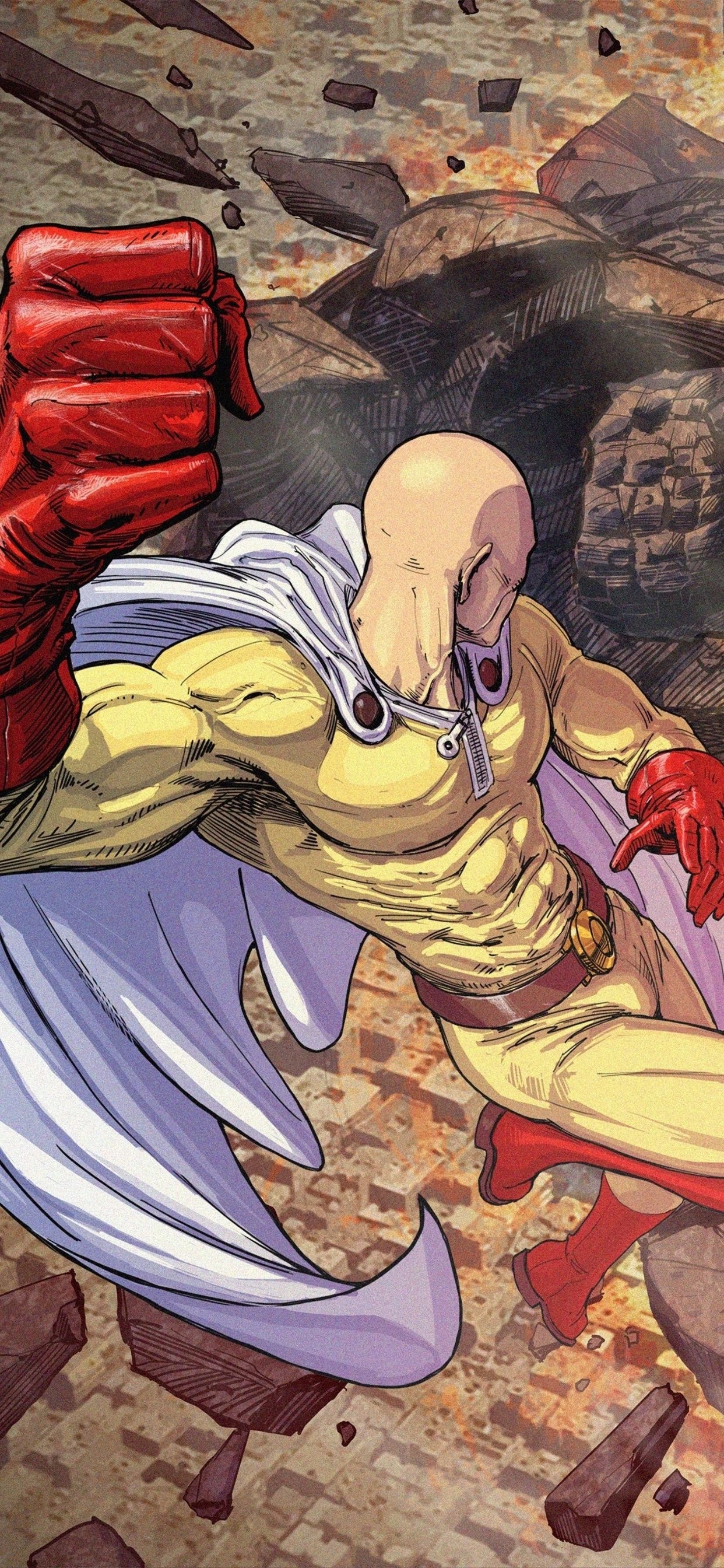 1250x2690 Saitama One Punch Man 4k iPhone XS MAX HD 4k Wallpaper, Phone