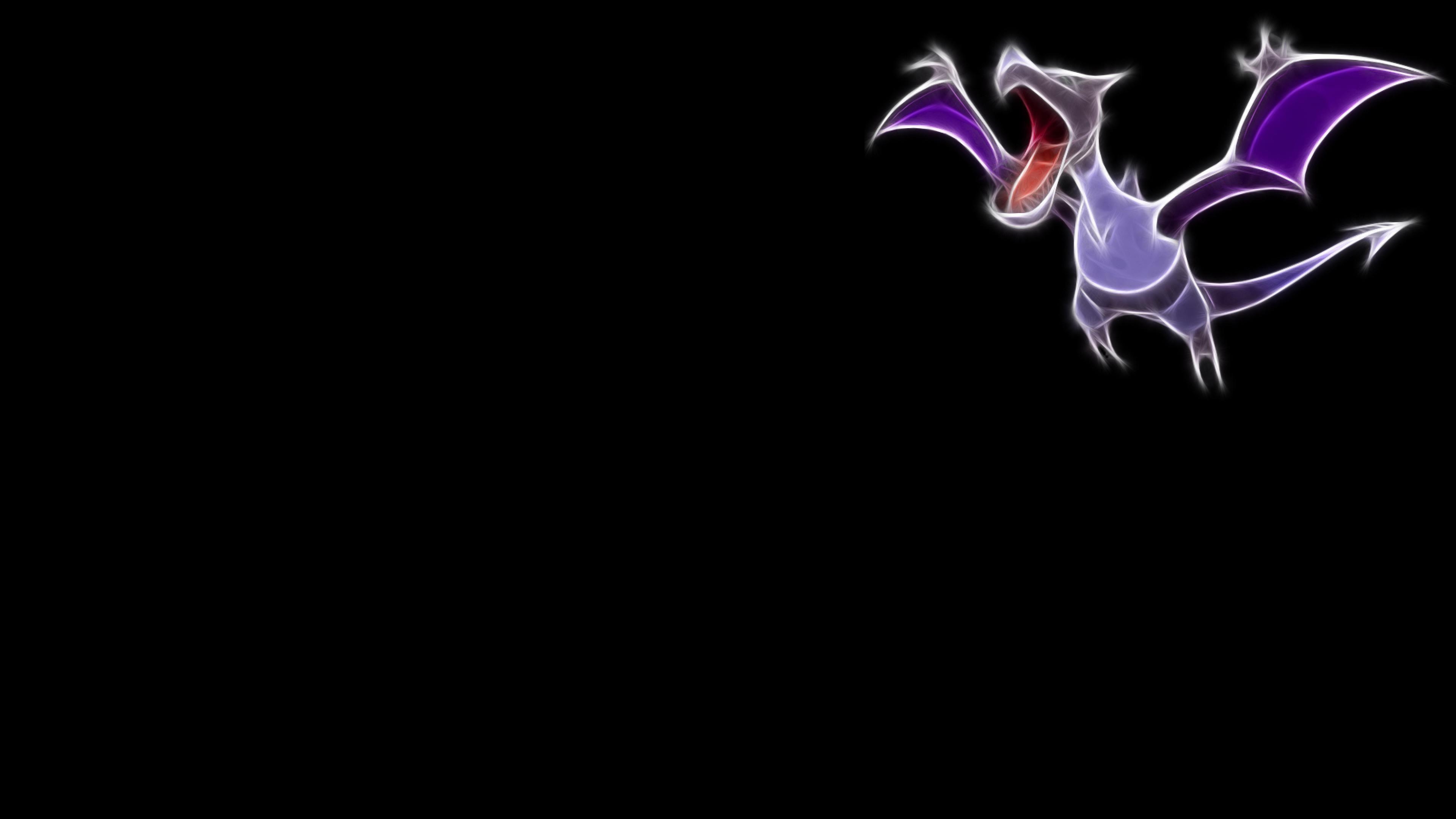 3840x2160 aerodactyl pokemon black background best widescreen awesome, Desktop