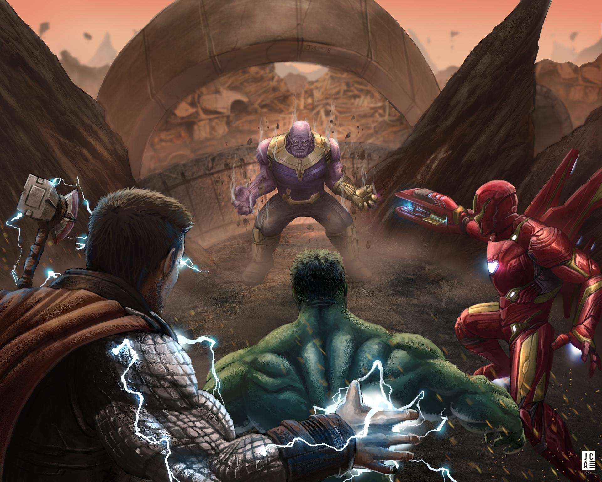 1920x1540 Avengers vs Thanos HD Wallpaper, Desktop