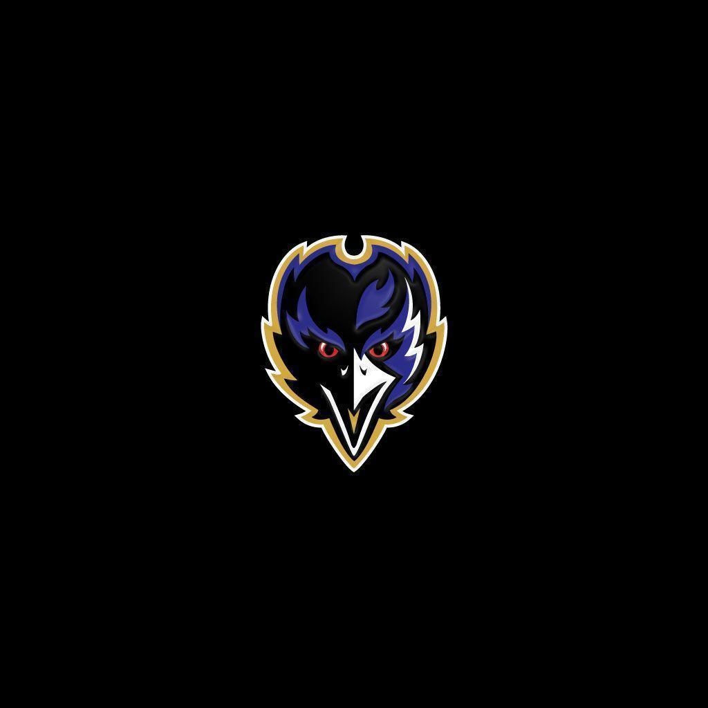 1030x1030 iPad Wallpaper with the Baltimore Ravens Team Logo, Phone