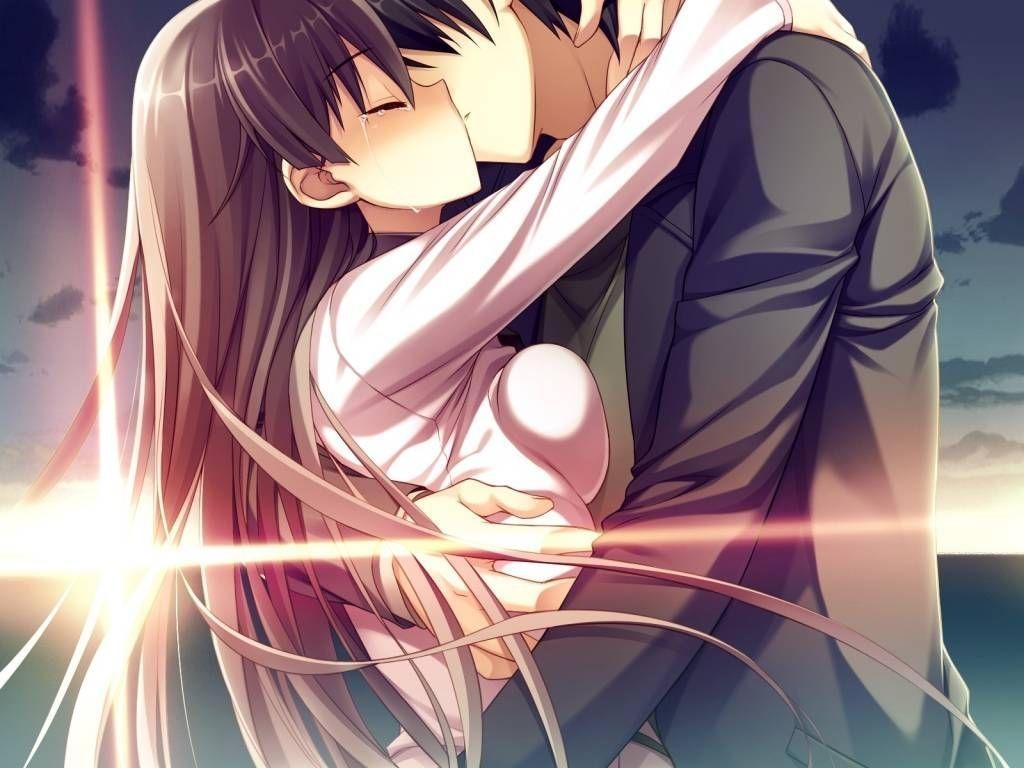 1030x770 Romantic Anime Kiss, Romantic Anime Kiss wallpaper. Anime, Desktop