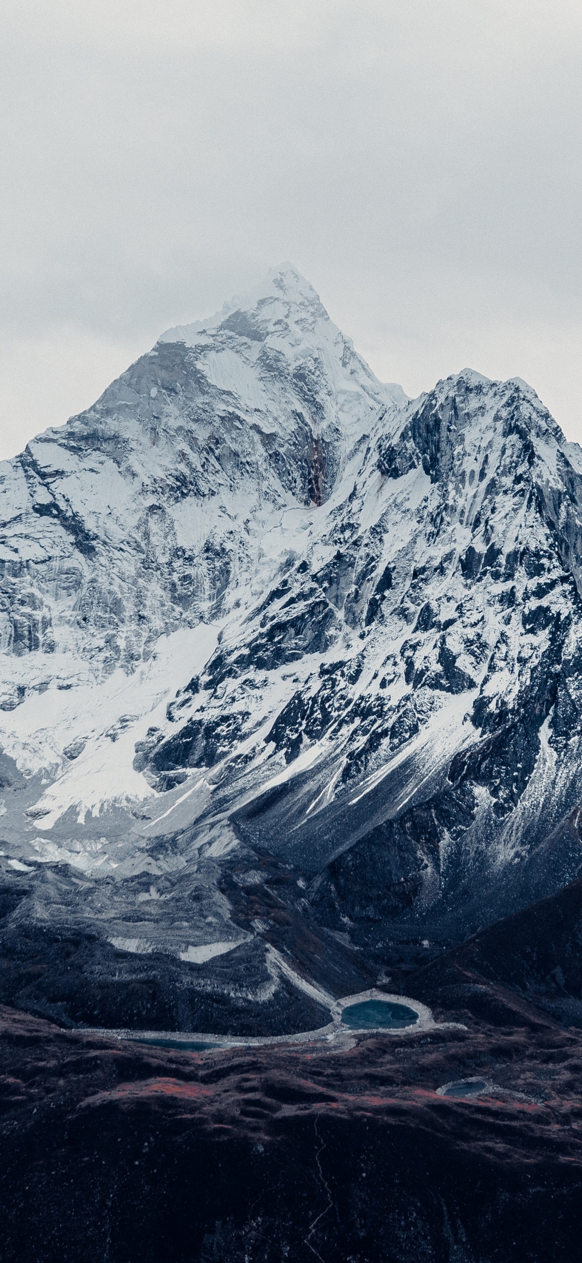 1180x2560 Mount Everest Wallpaper 4K, Mountain, Phone