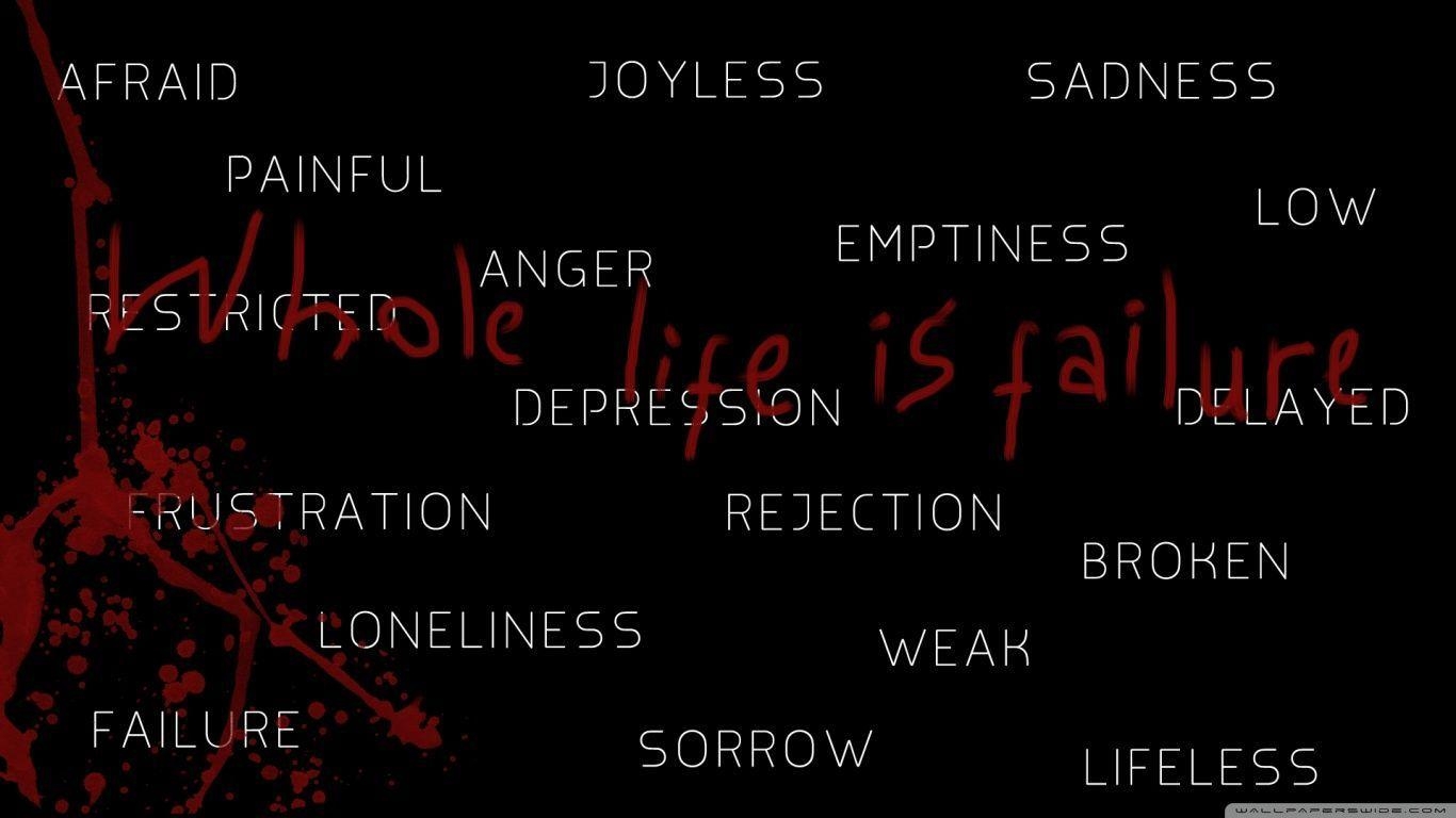 1370x770 Quotes Dark Sad. Dark Depressing Quotes Wallpaper. QuotesGram, Desktop