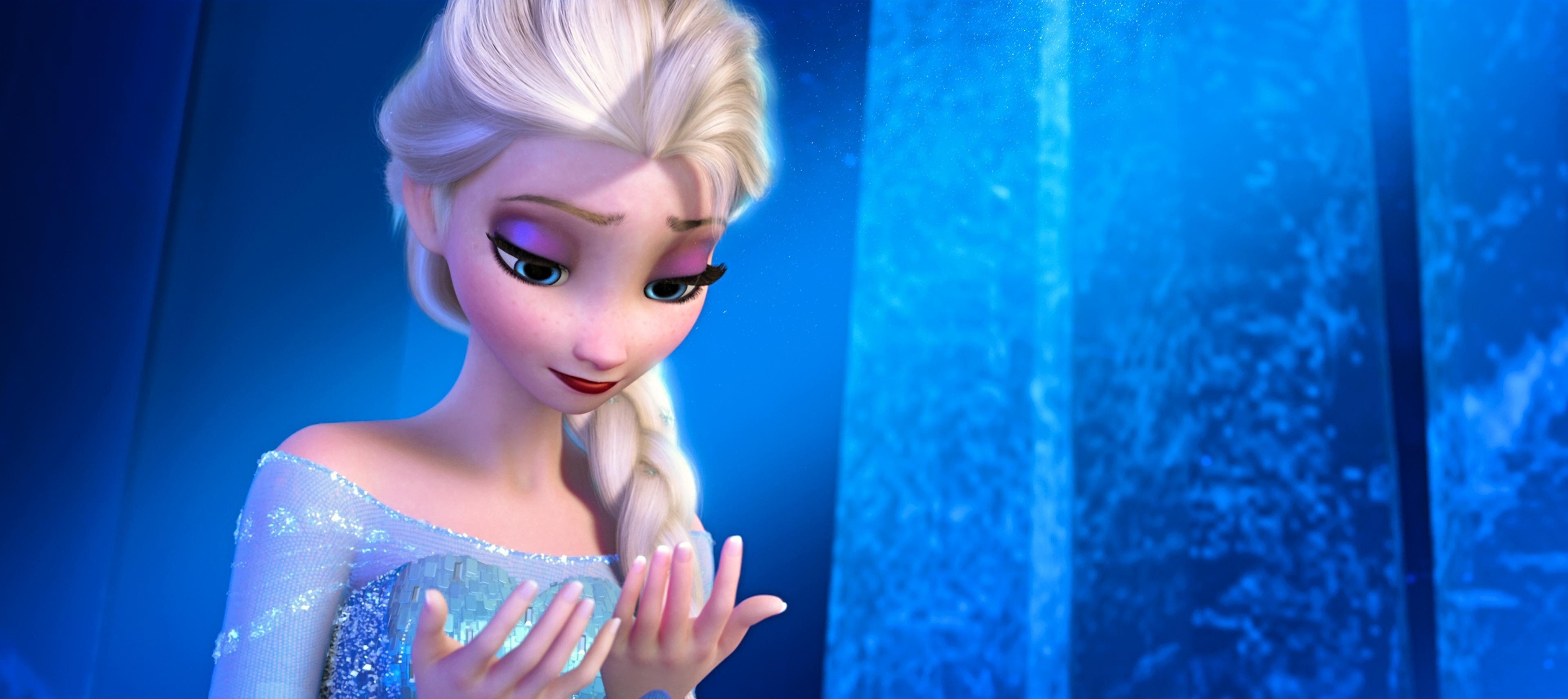 3840x1720 Frozen Fever Elsa Wallpaper, Dual Screen