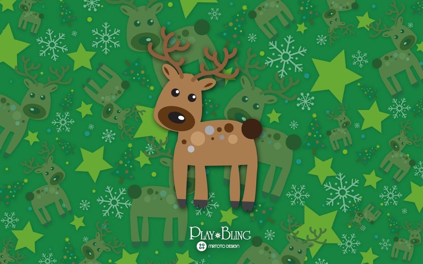 1600x1000 Christmas Wallpaper Reindeer, Desktop