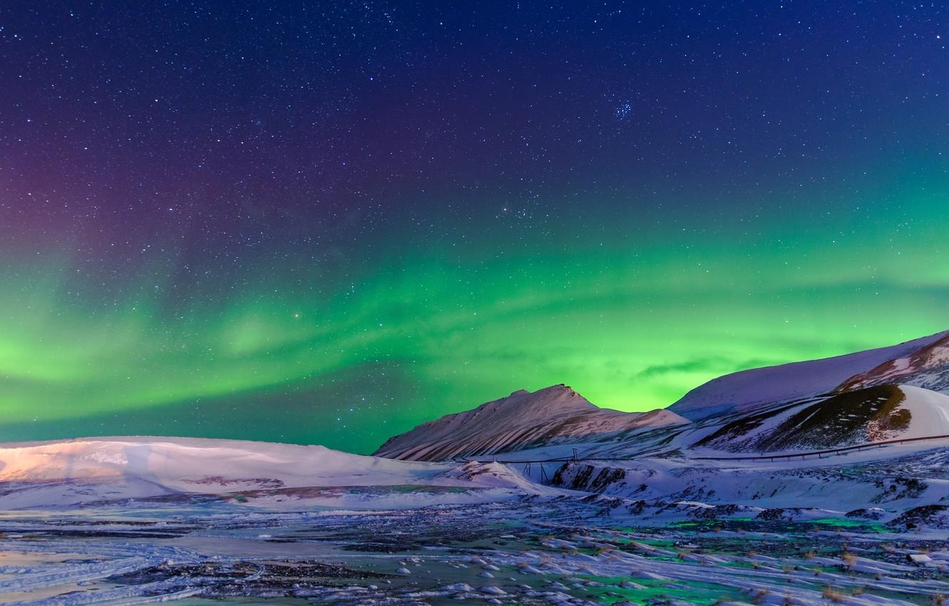 1340x850 Wallpaper Norway, Svalbard, aurora borealis image for desktop, Desktop