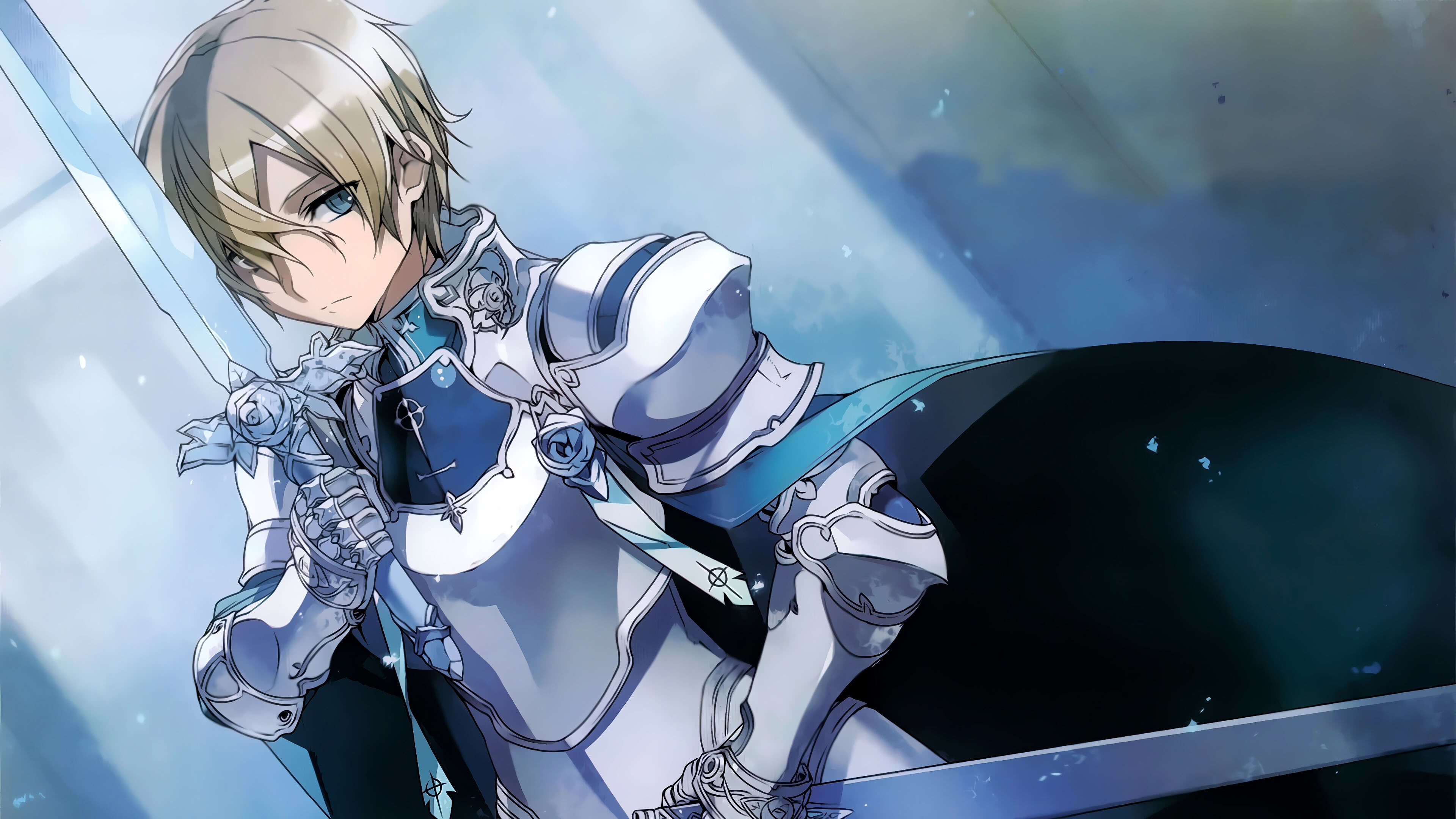 3840x2160 Sword Art Online Alicization Blue Rose Sword Eugeo UHD 4K Wallpaper, Desktop