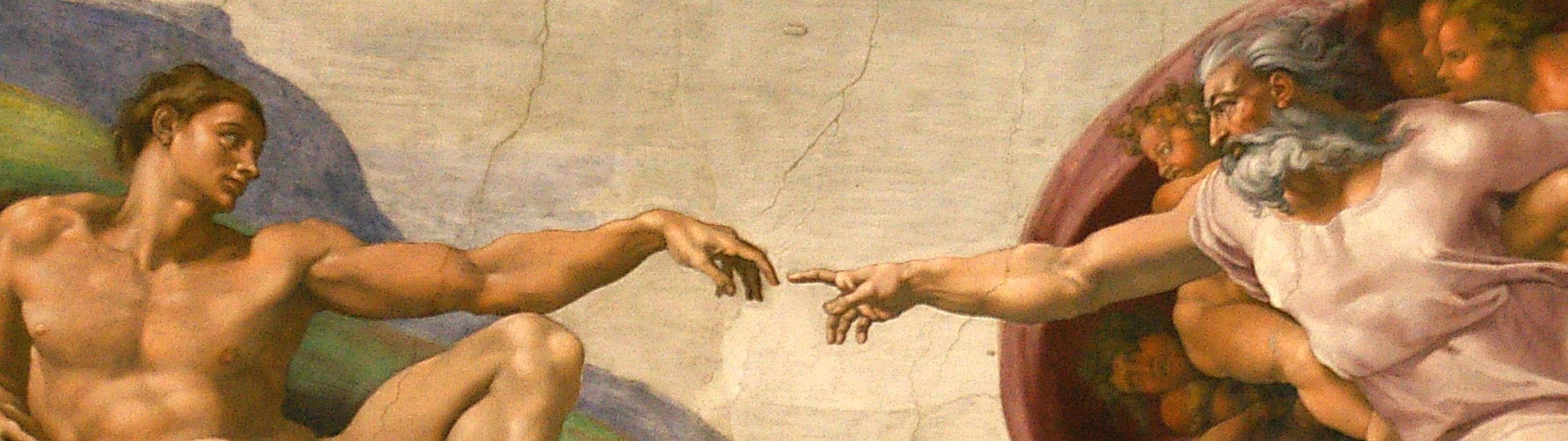 3840x1080 Creation of Adam, Dual Screen