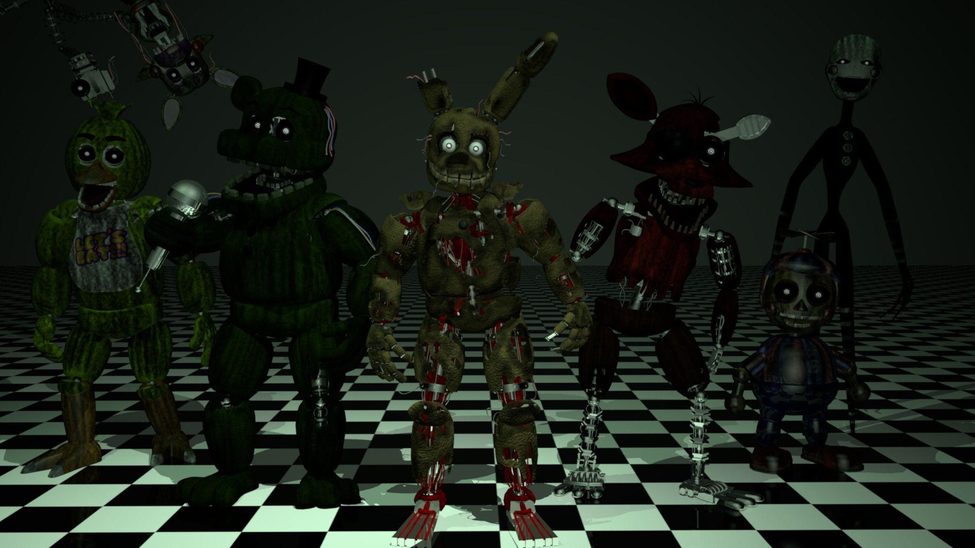 1920x1080 Five Nights At Freddy's 3 Fan Made Phantom 3D Models, Desktop