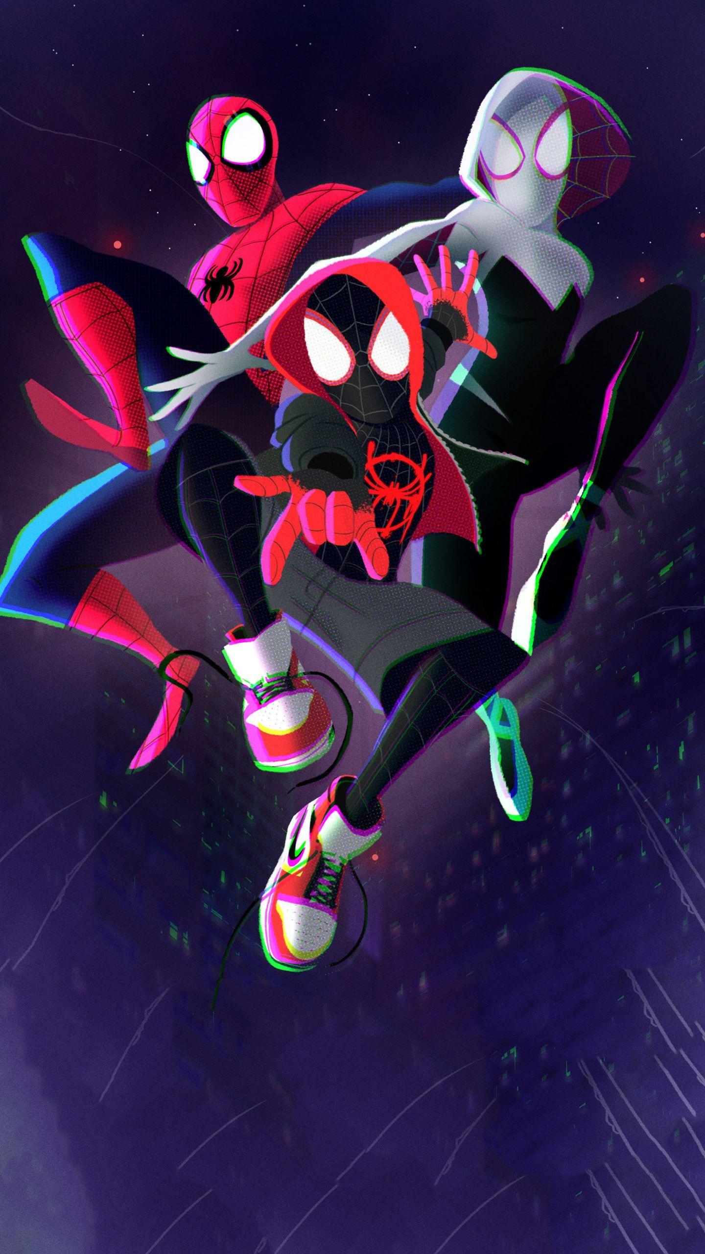 1440x2560 Spider Man Into The Spider Verse Morales Fan Art, Phone