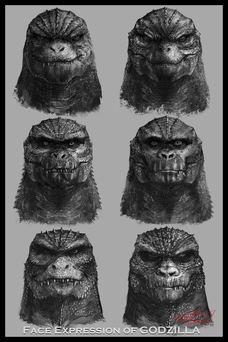 730x1100 Face Expression of Godzilla by cheungchungtat. Godzilla, Godzilla comics, Kaiju monsters, Phone