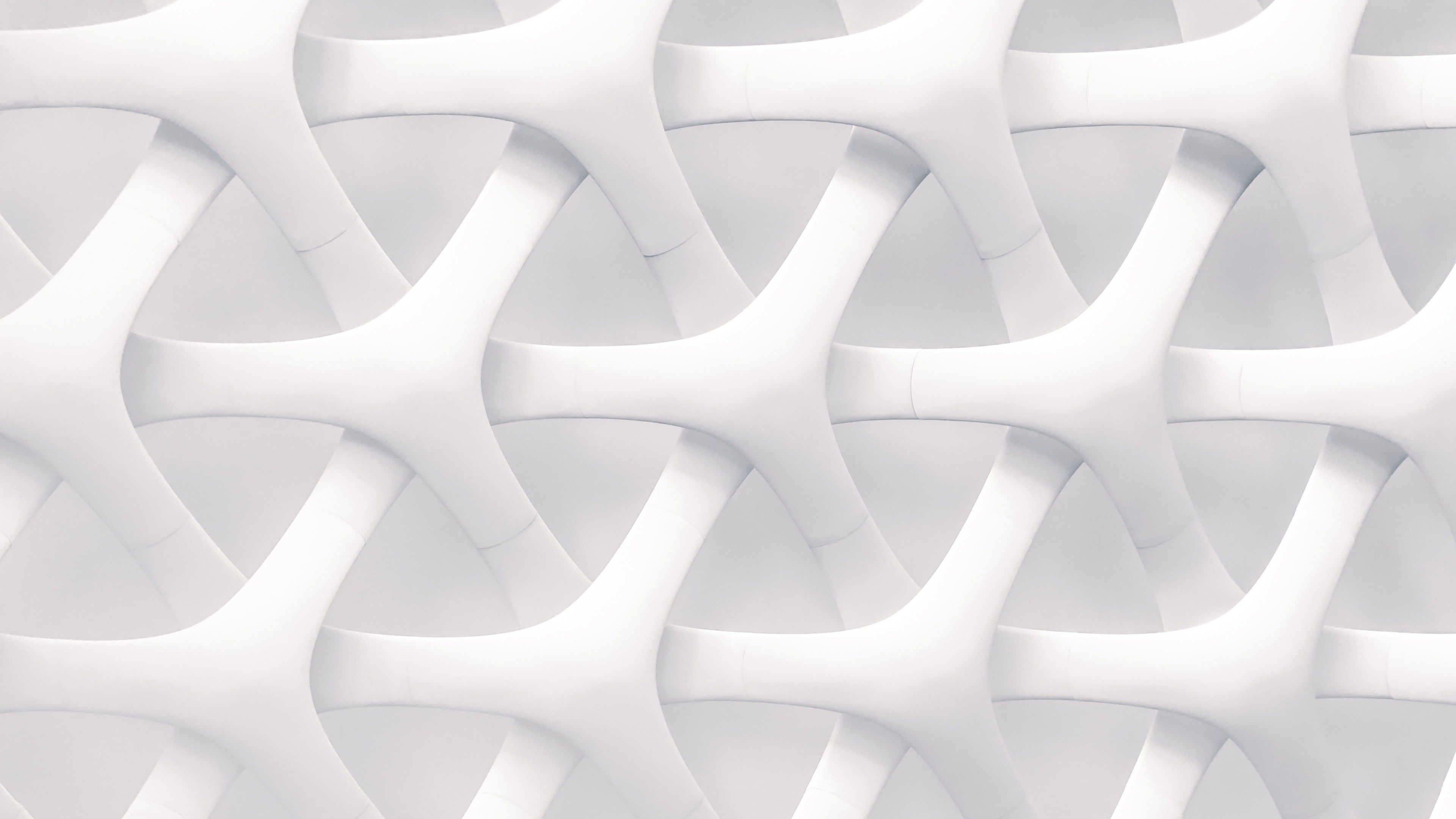 3840x2160 White Abstract Wallpaper, Desktop