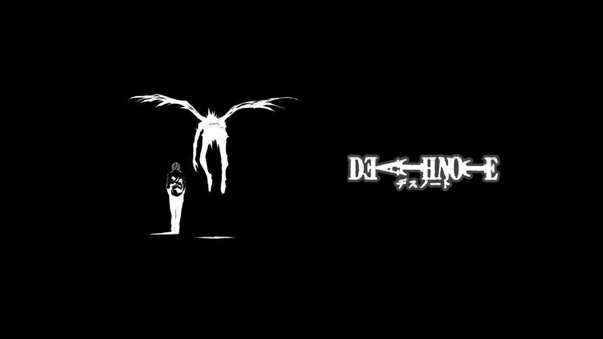 1920x1080 Death Note black and white Ryuk Yagami Light anime wallpaper, Desktop