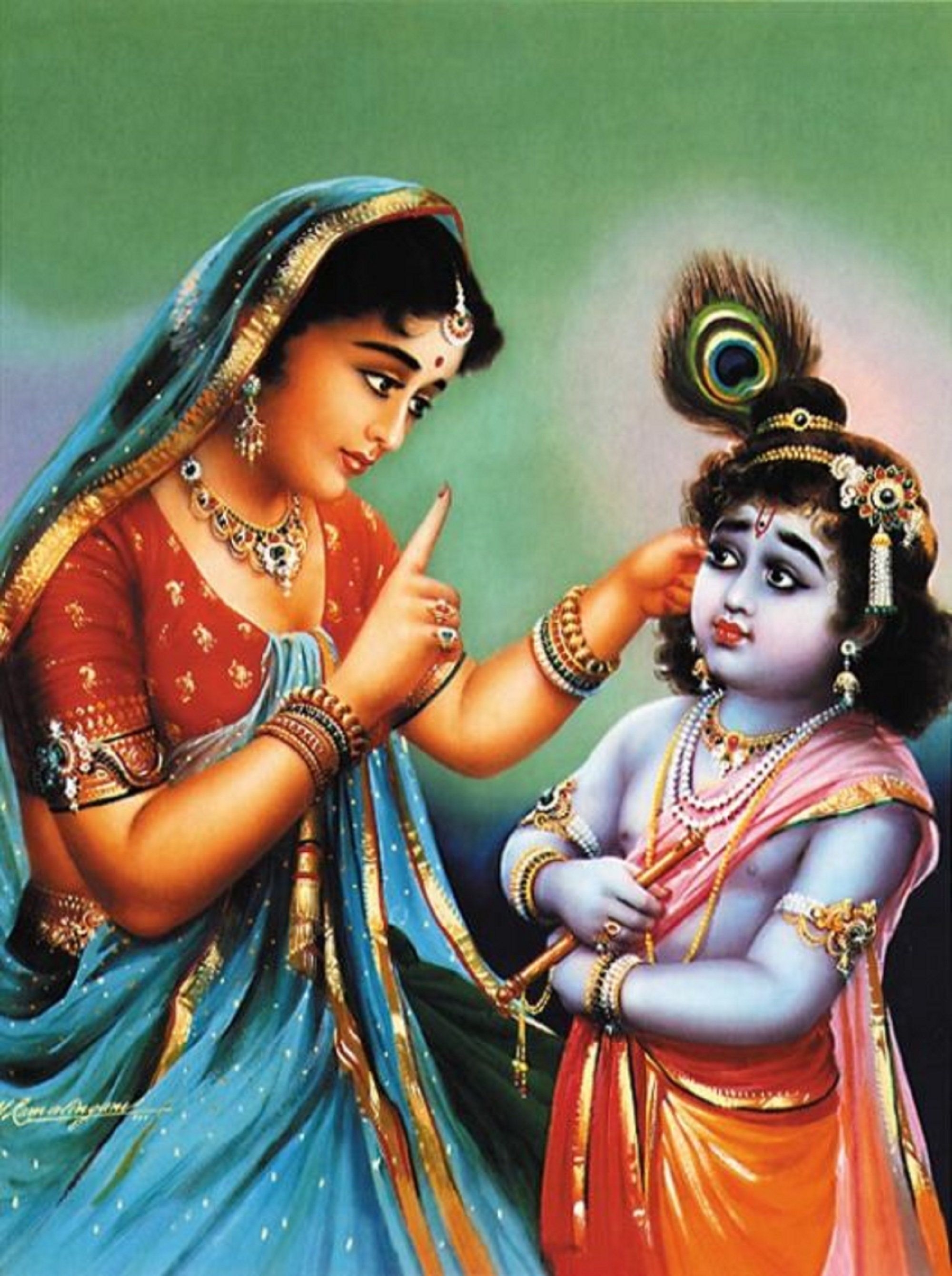 2000x2680 Krishna Yashoda Warns Krishna Poster 16x20 J31L. Etsy. Baby krishna, Yashoda krishna, Radha krishna art, Phone