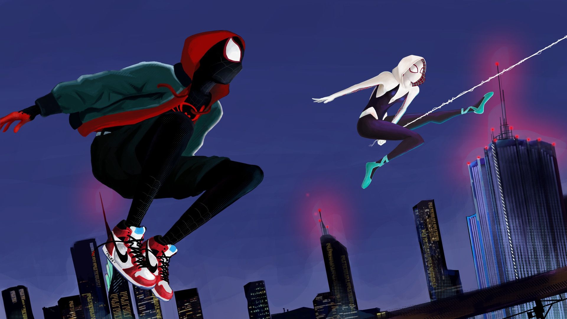 1920x1080 Spider Man, Into The Spider Verse, Adi B Nugroho, Desktop