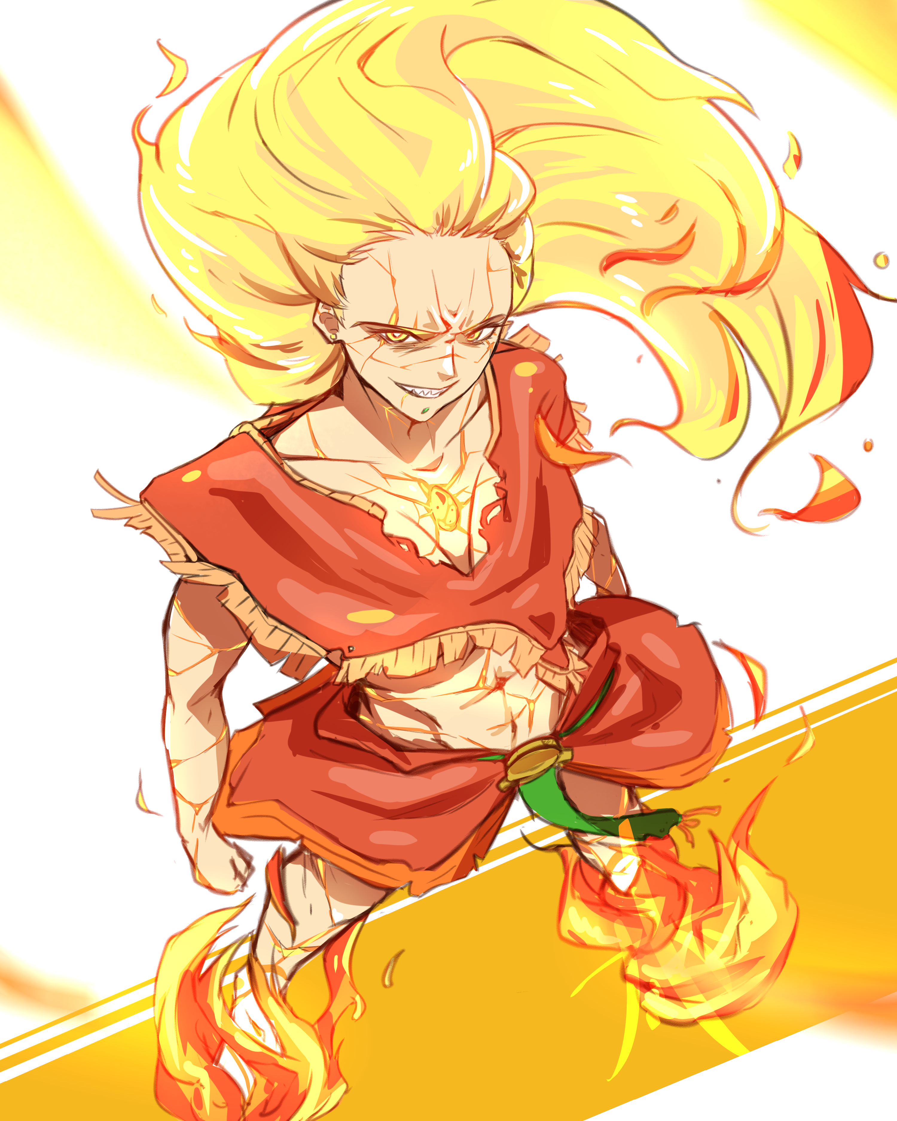 3000x3750 I tried to draw Quetzalcoatl on fire: grandorder, Phone