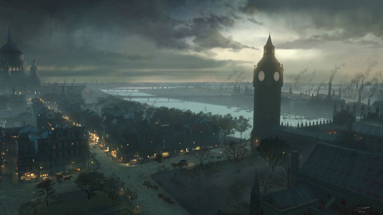 1600x900 The concept art behind Assassin's Creed Syndicate's beautiful Victorian London. Assassins creed, Victorian london, Assassins creed syndicate, Desktop