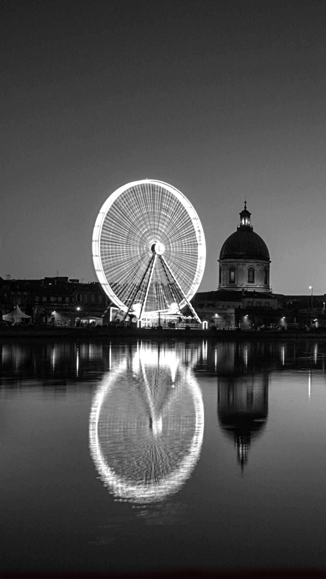 1250x2210 Black and White Toulouse Wallpaper for iPhone X, 6, Phone