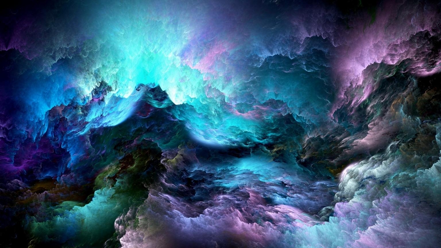 1540x870 Abstract Colorful Clouds 1536 x 864 HDTV Wallpaper, Desktop