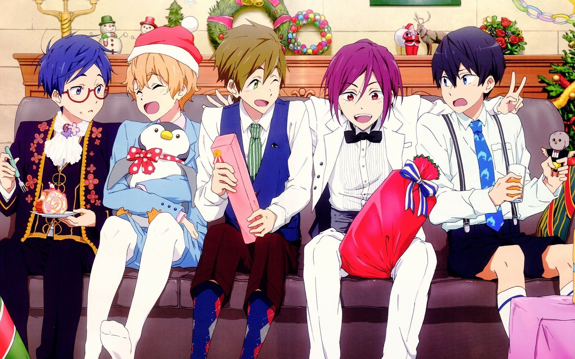 1920x1200 Free Christmas All Anime, Anime Boys, Anime Art, Anime Swim Club Kids Wallpaper & Background Download, Desktop