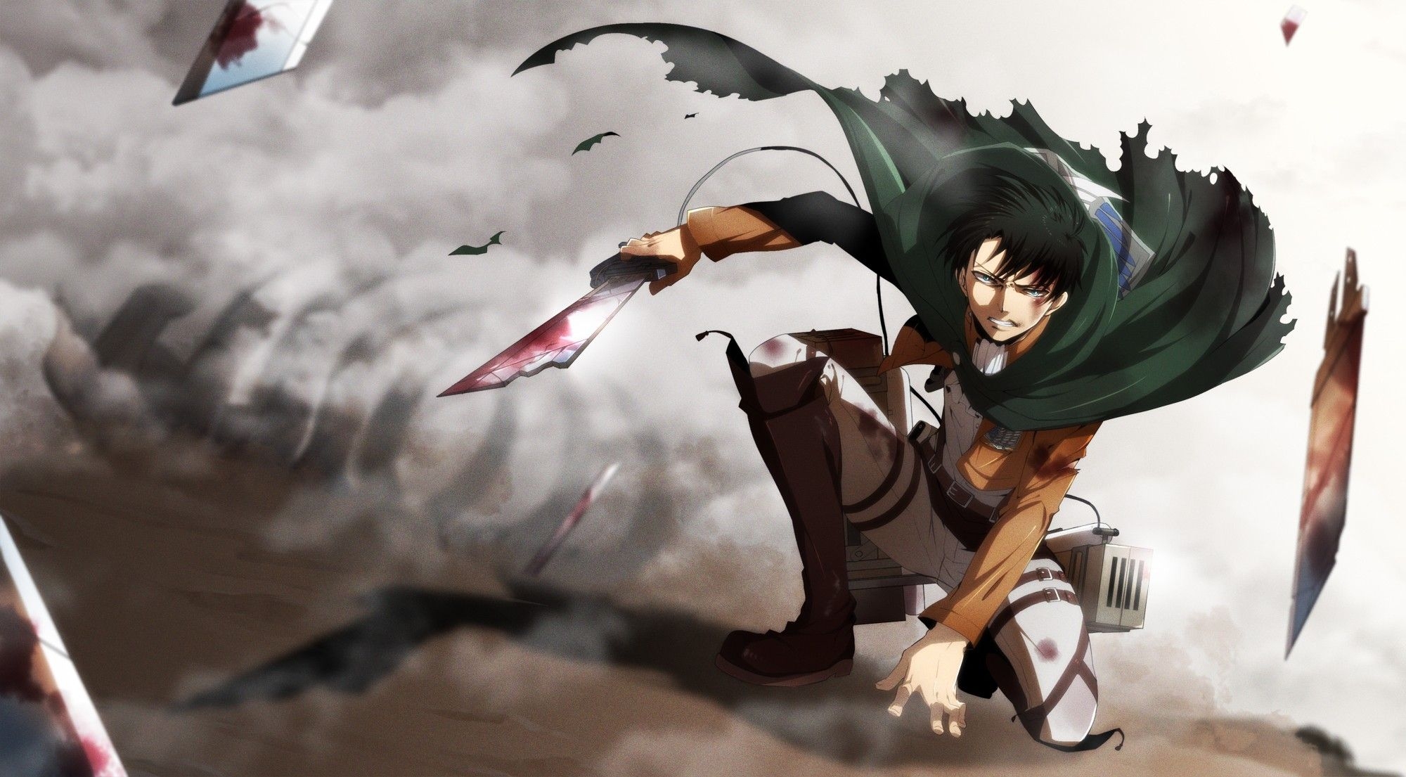 2000x1110 Levi Ackerman wallpaperDownload free beautiful HD wallpaper, Desktop