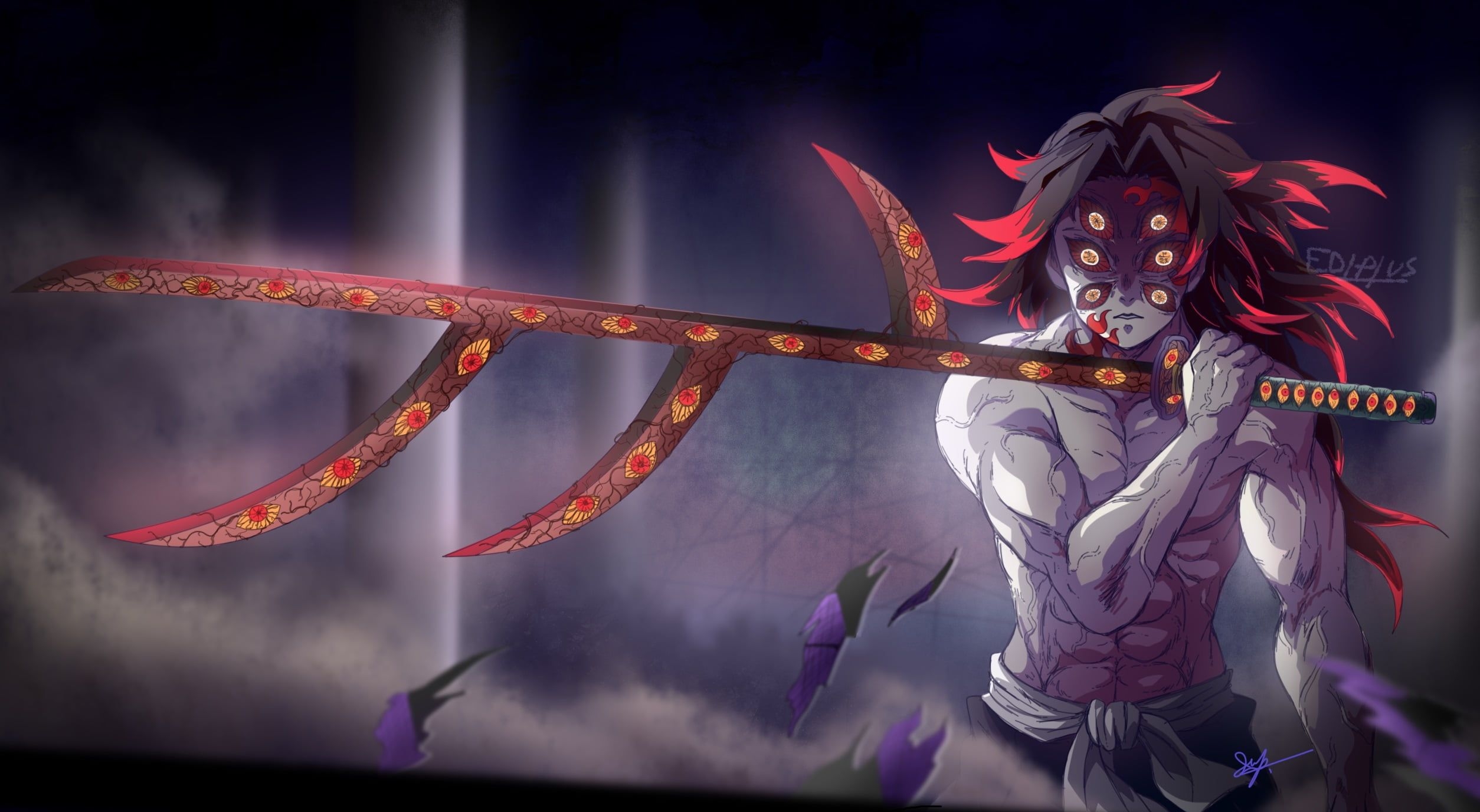 2510x1380 Demon Slayer Demon Wallpaper Free Demon Slayer Demon Background, Desktop