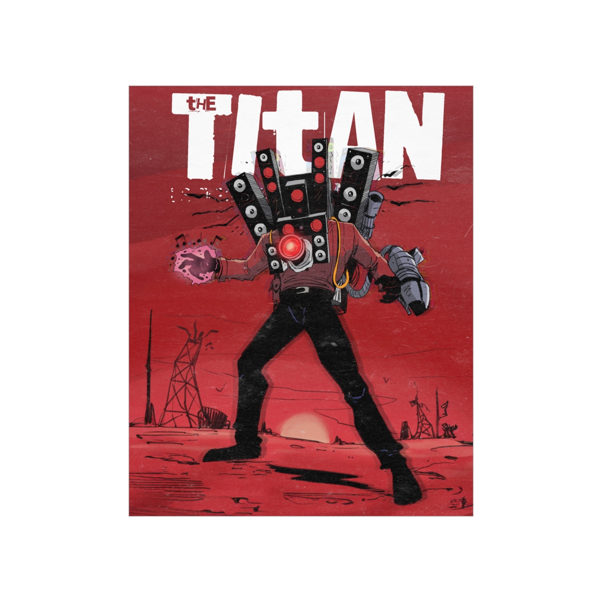 2050x2050 Titan Speakerman Poster, Phone