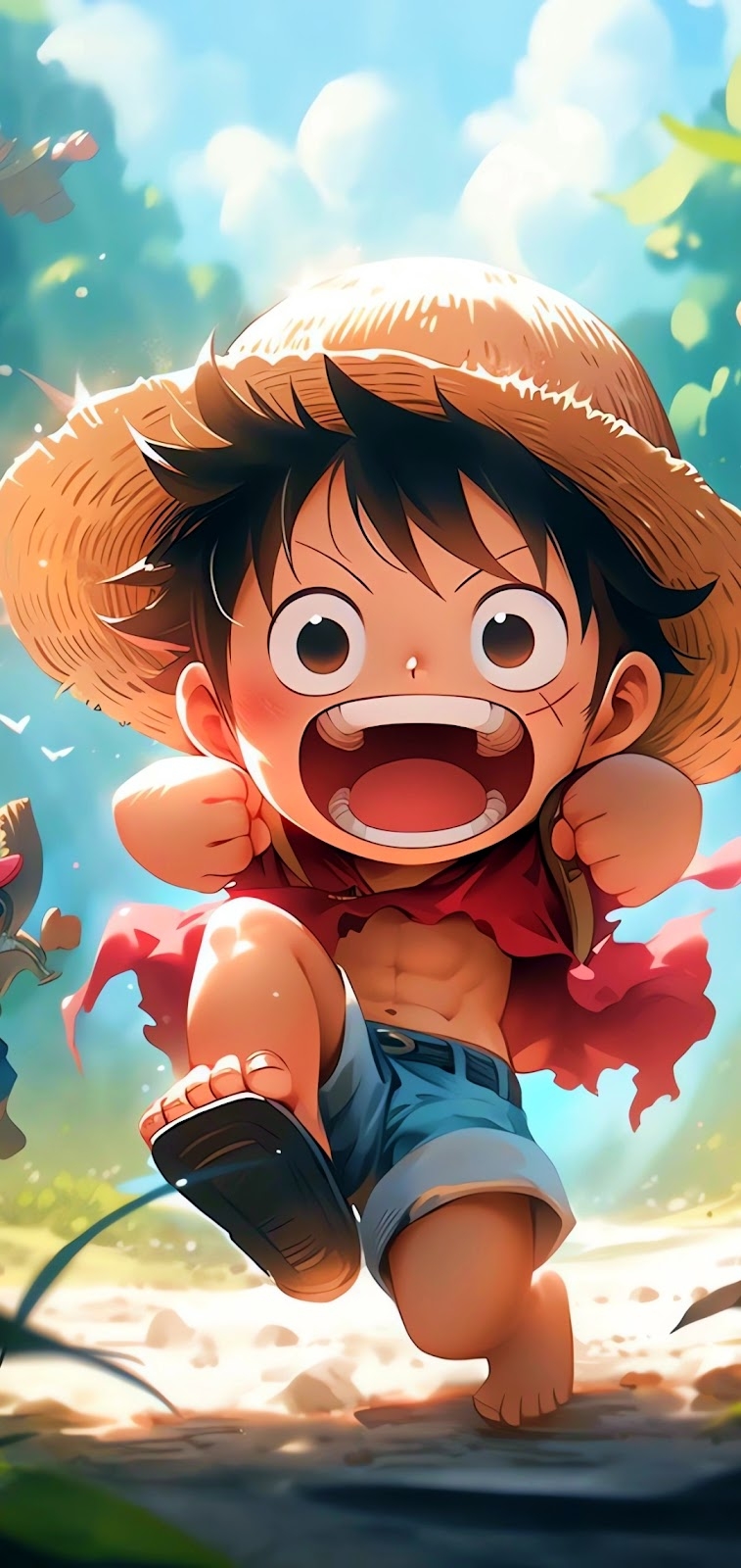 760x1600 One Piece Phone Wallpaper, Phone