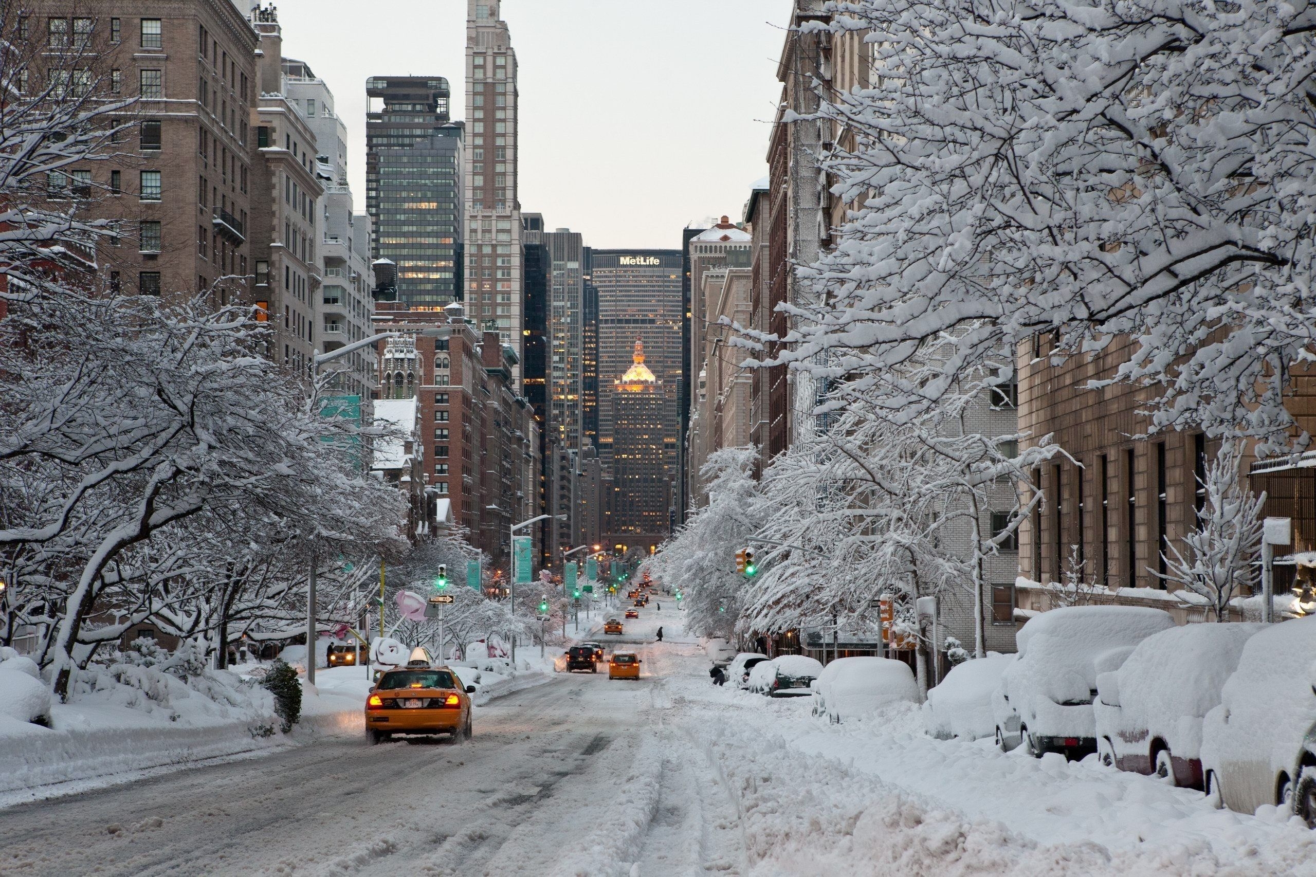 2560x1710 New York City Winter Wallpaper, Desktop