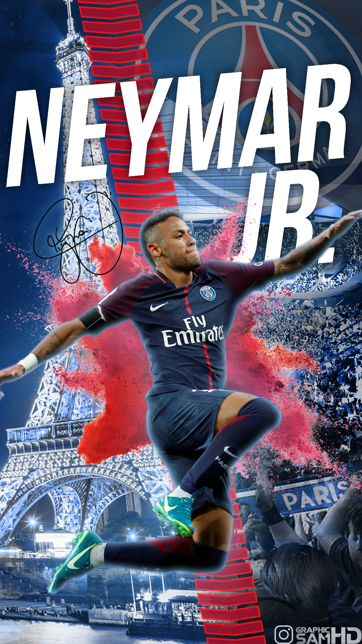 1230x2180 Neymar Jr Wallpaper 2018 HD, Phone