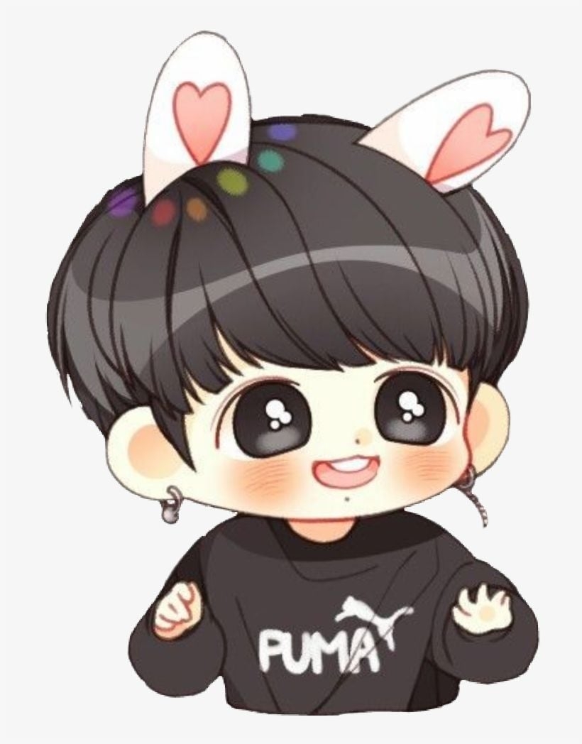 820x1050 Jungkook Chibi Wallpaper, Phone