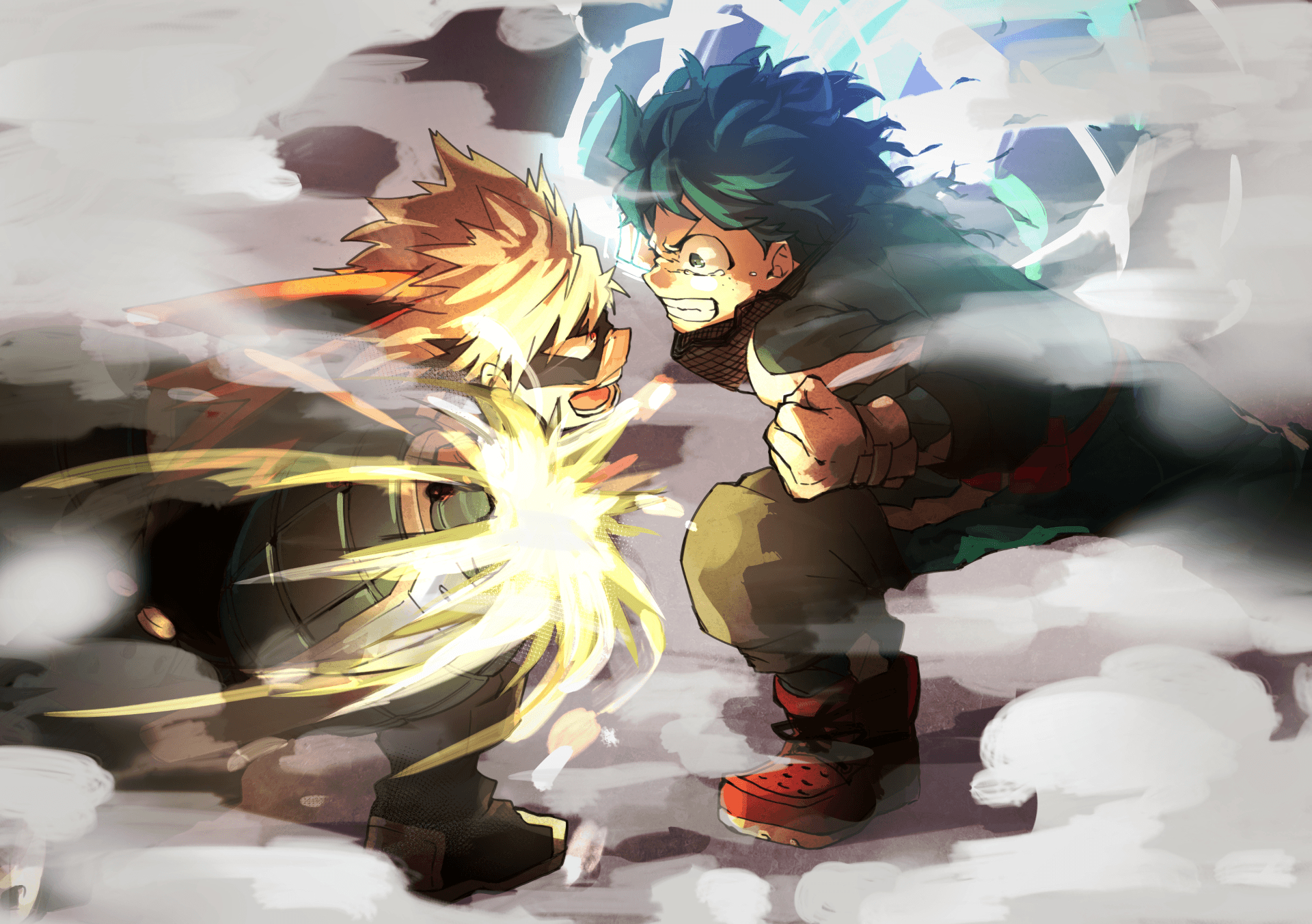 1920x1360 Download  Midoriya Izuku, Bakugou Katsuki, Boku No Hero, Desktop