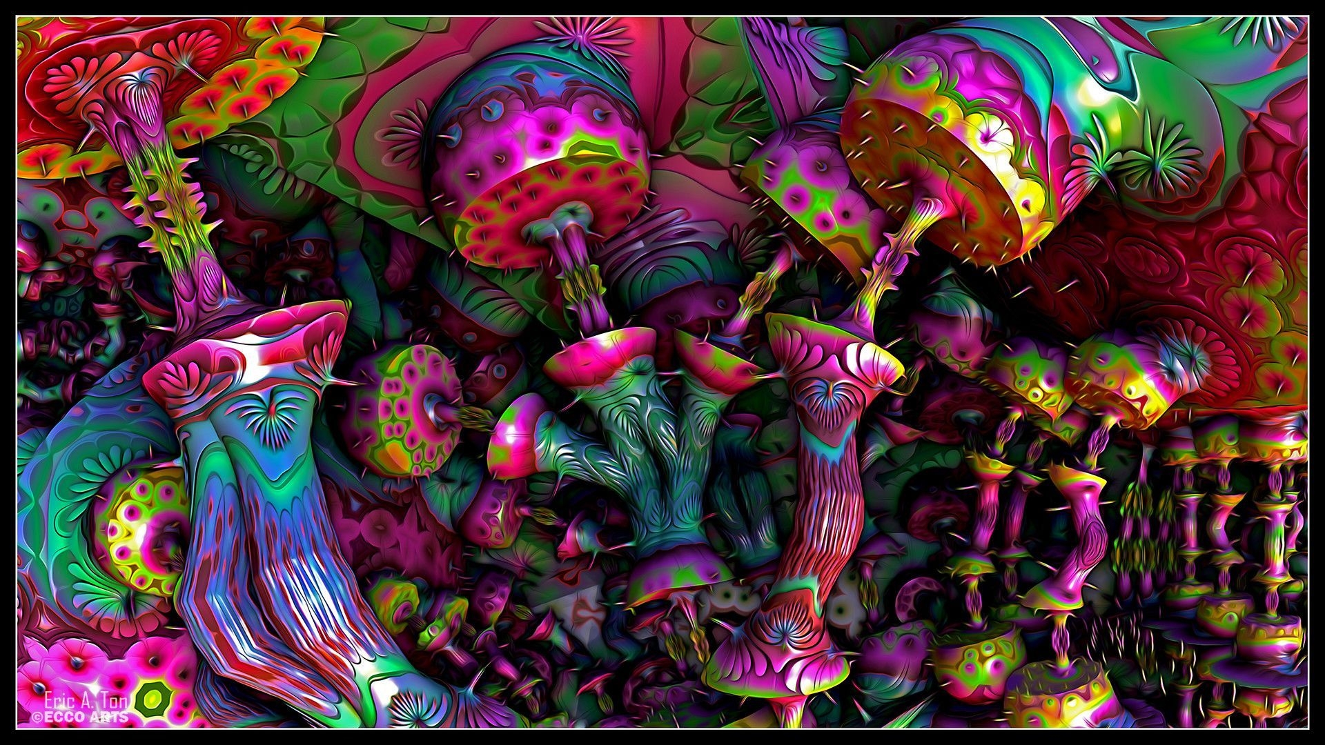 1920x1080 Psychedelic Mushroom Wallpaper Free Psychedelic Mushroom Background, Desktop