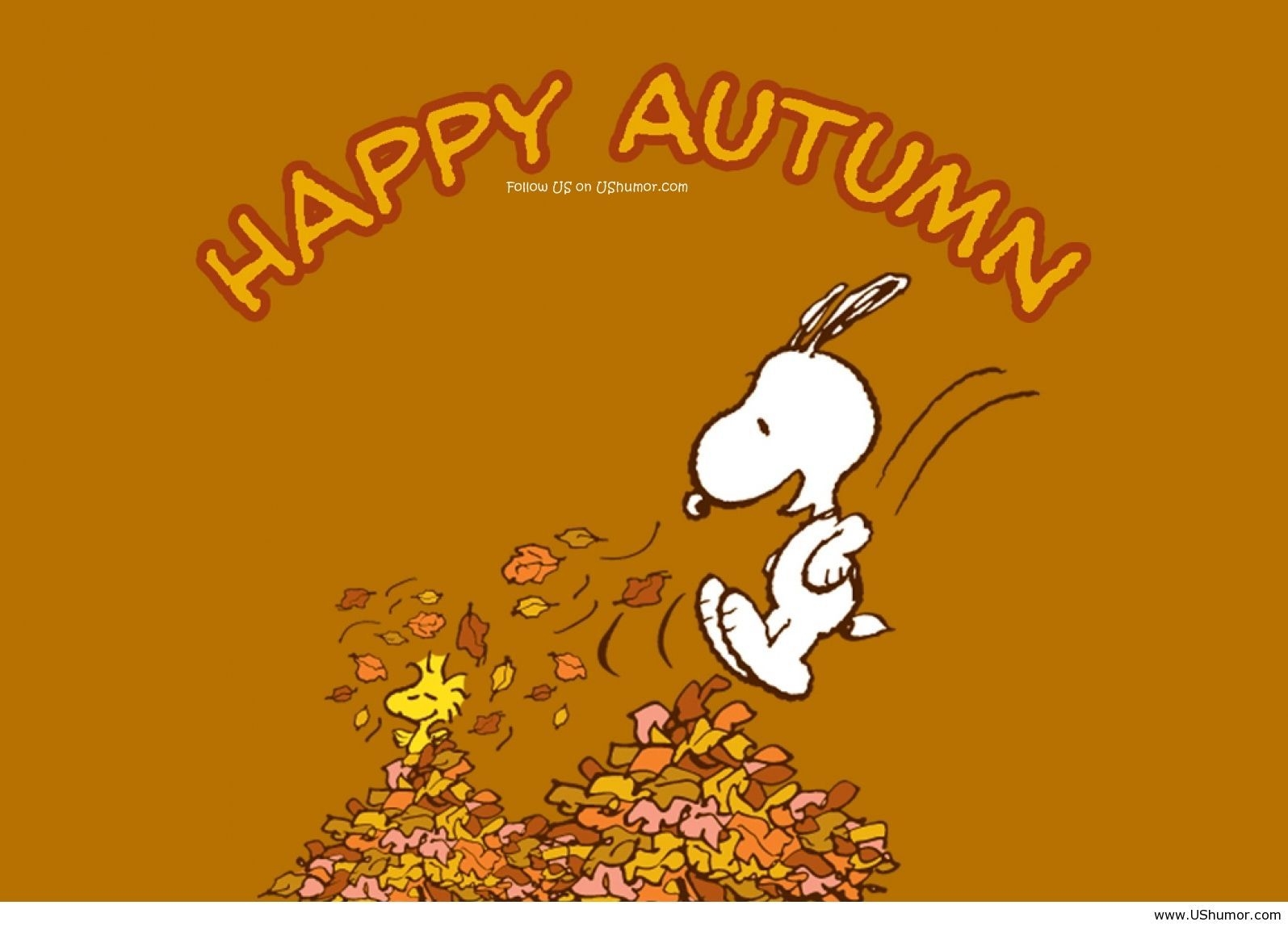 1600x1150 interesting fall sayings and picture. Happy autumn snoopy, Desktop