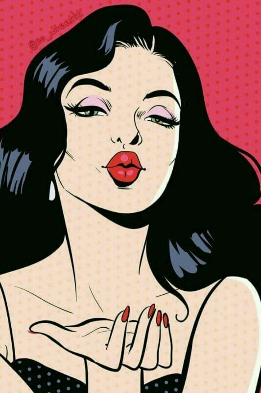 860x1280 Pop Art Girl Wallpaper, Phone