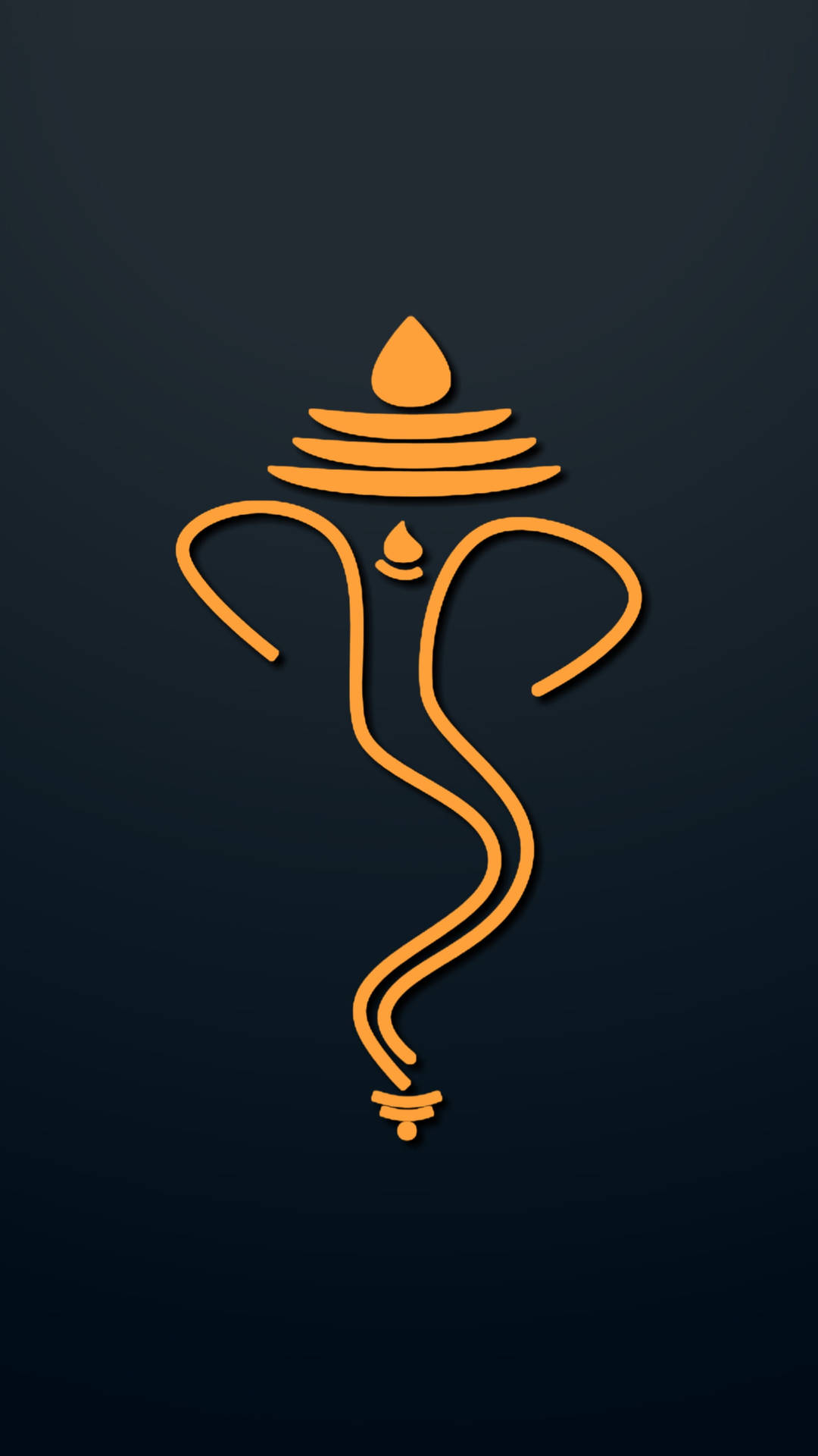 1080x1920 Download Ganesh Yellow Icon iPhone Wallpaper, Phone