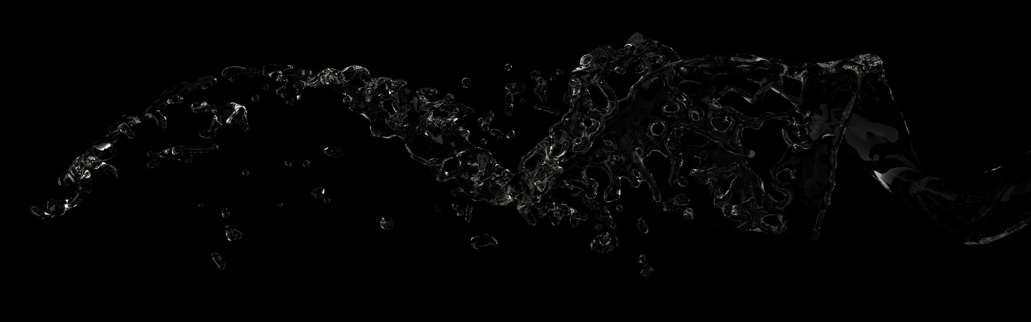 3360x1050 Dark Dual Monitor Wallpaper Free Dark Dual Monitor Background, Dual Screen