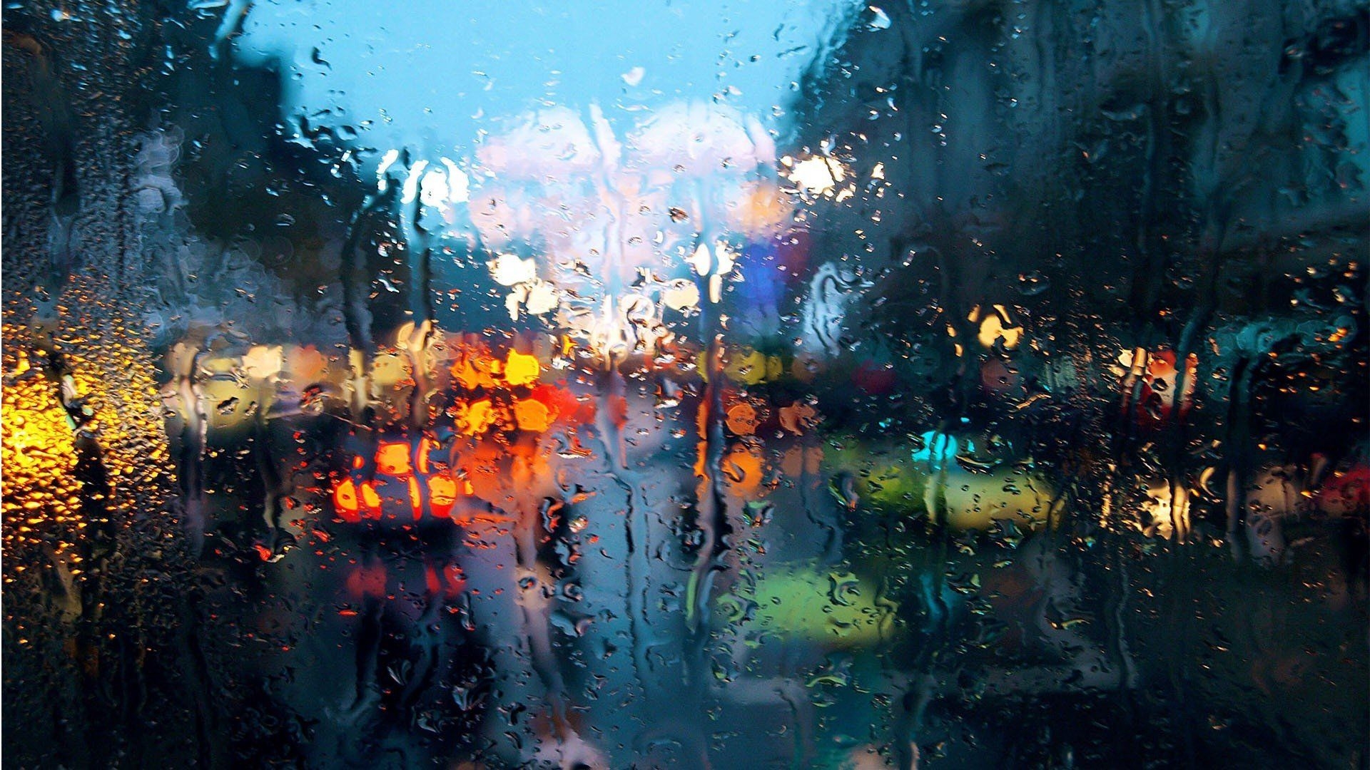 1920x1080 rain, City, Bokeh HD Wallpaper / Desktop and Mobile Image & Photo, Desktop