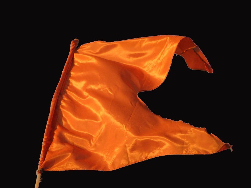 1030x770 Saffron Flag. Banner background image, Paint vector, Desktop