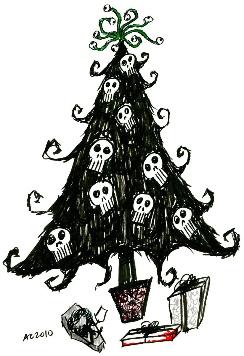 830x1200 Gothic Christmas Png & Free Gothic Christmas.png Transparent Image, Phone