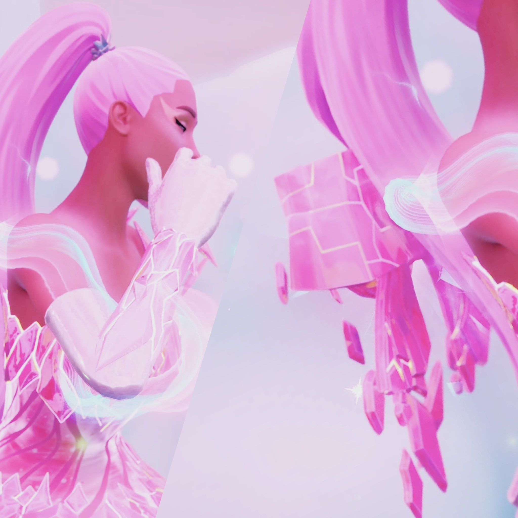 2050x2050 Rosy Rift Goddess Ariana Fortnite wallpaper, Phone