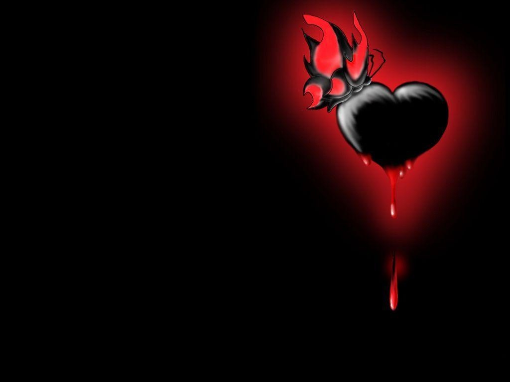 1030x770 Black Heart Wallpaper Free Black Heart Background, Desktop